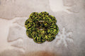 Black/ Green/ Yellow Fashion Hairclip Flower crafted with handmade techniques for a truly unique style.