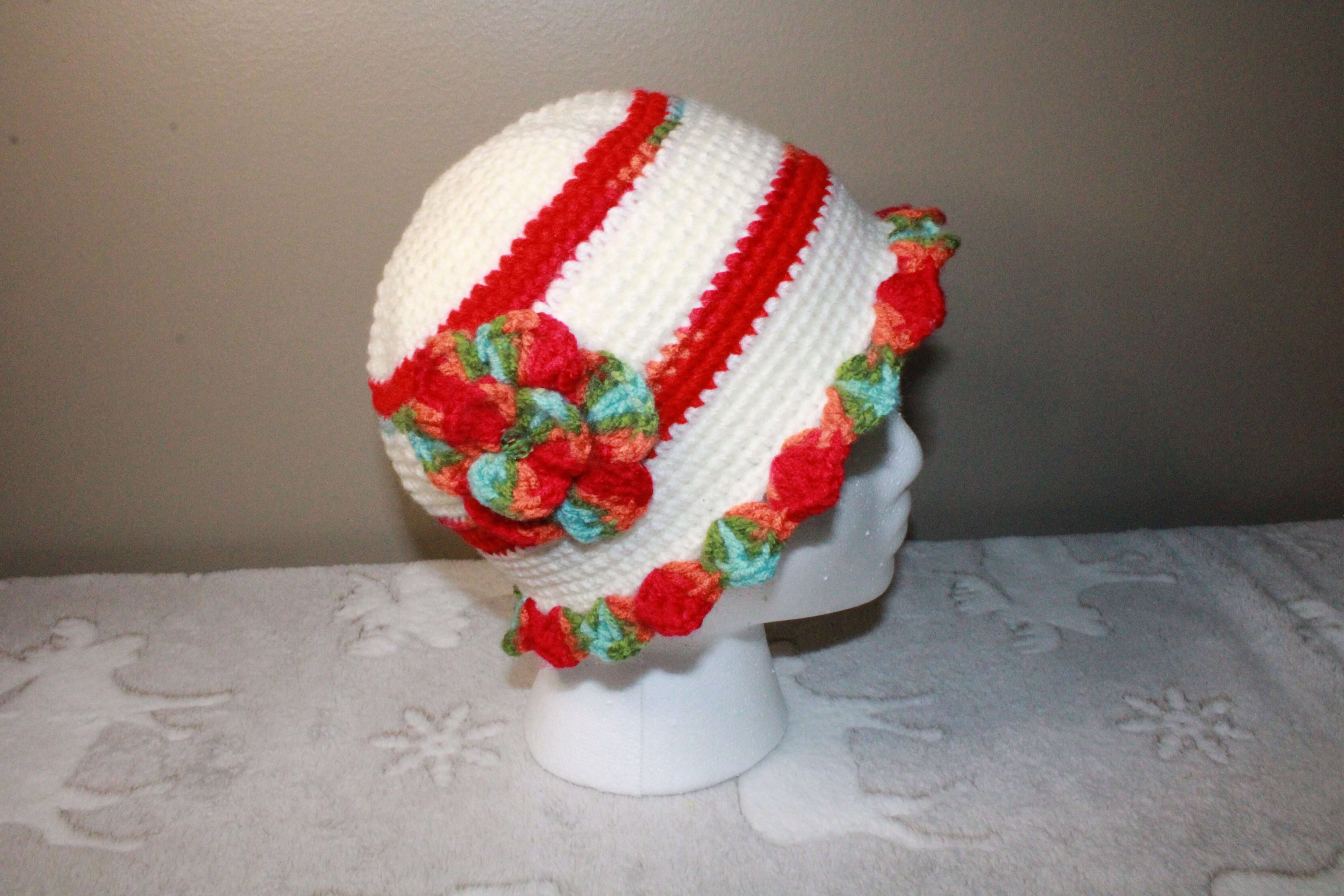 Colorful Crochet Cute Hat For Girls (Kids) crafted with handmade techniques for a truly unique style.