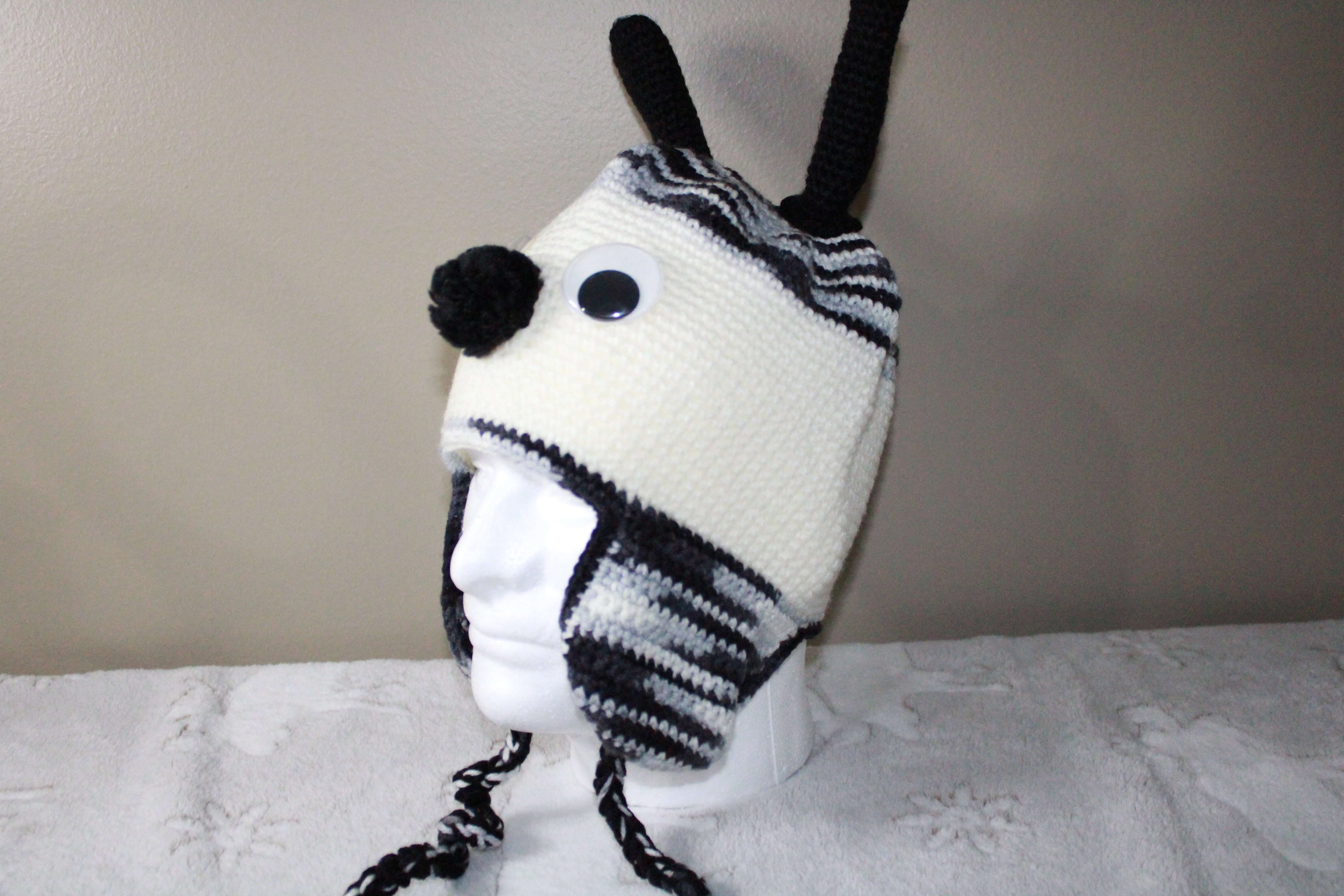 Black And White Bee Cute Hat For Adult crafted with handmade techniques for a truly unique style.