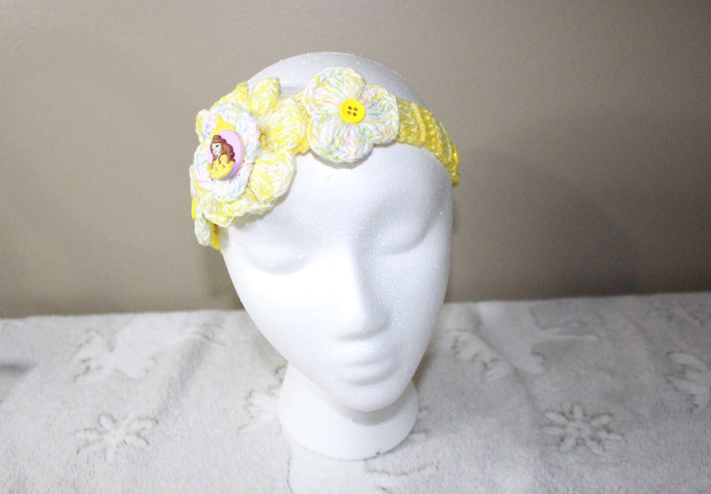 Princess Fashion Headband Yellow crafted with handmade techniques for a truly unique style.