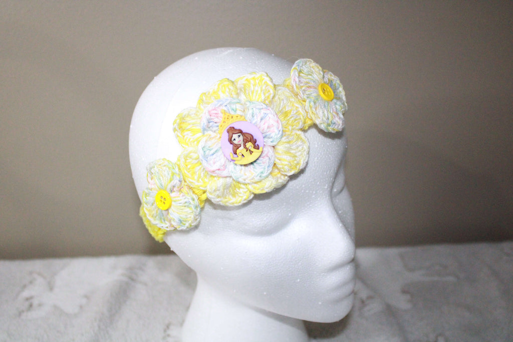 Princess Fashion Headband Yellow crafted with handmade techniques for a truly unique style.