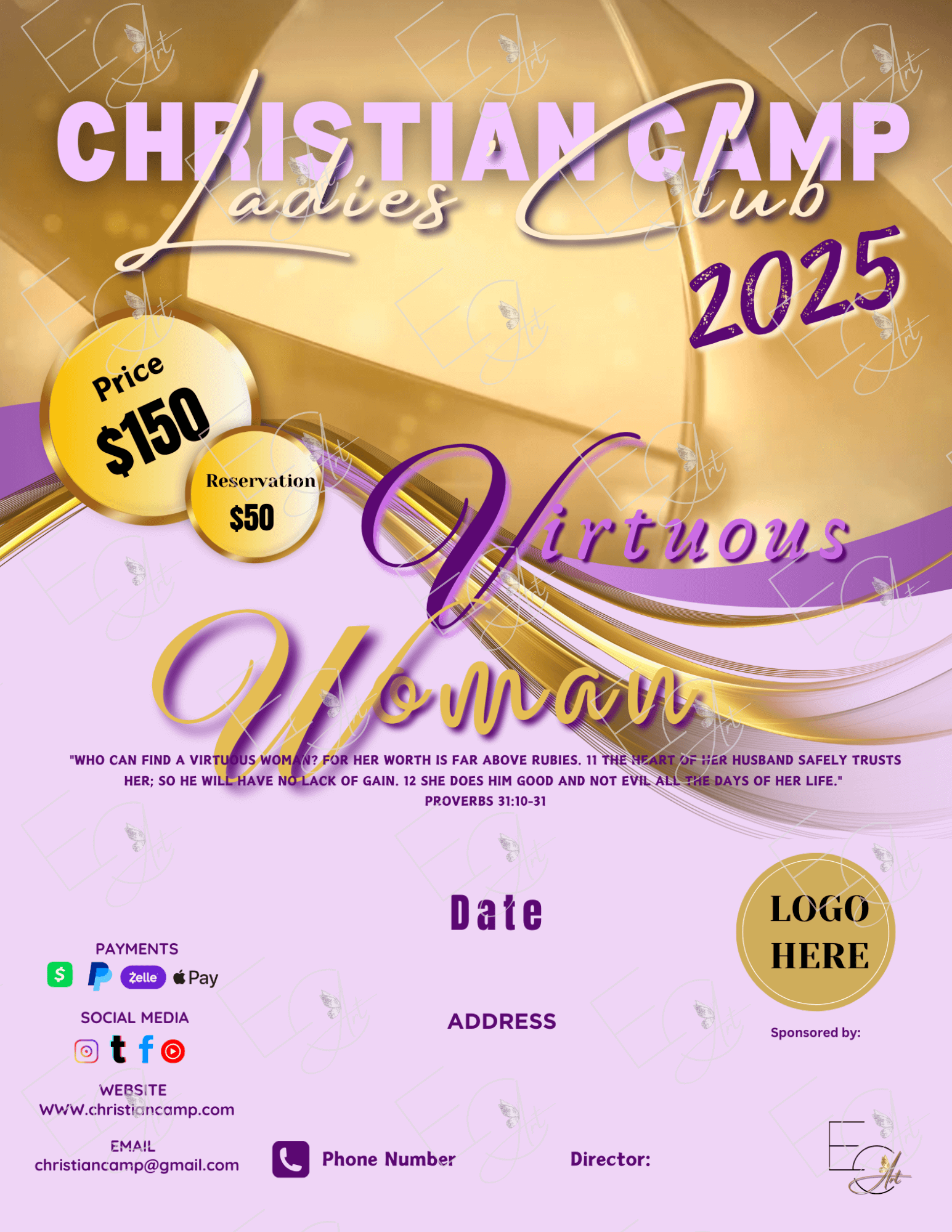 Custom Flyer Creation - flyer example with unique art and style made to impress the viewer.