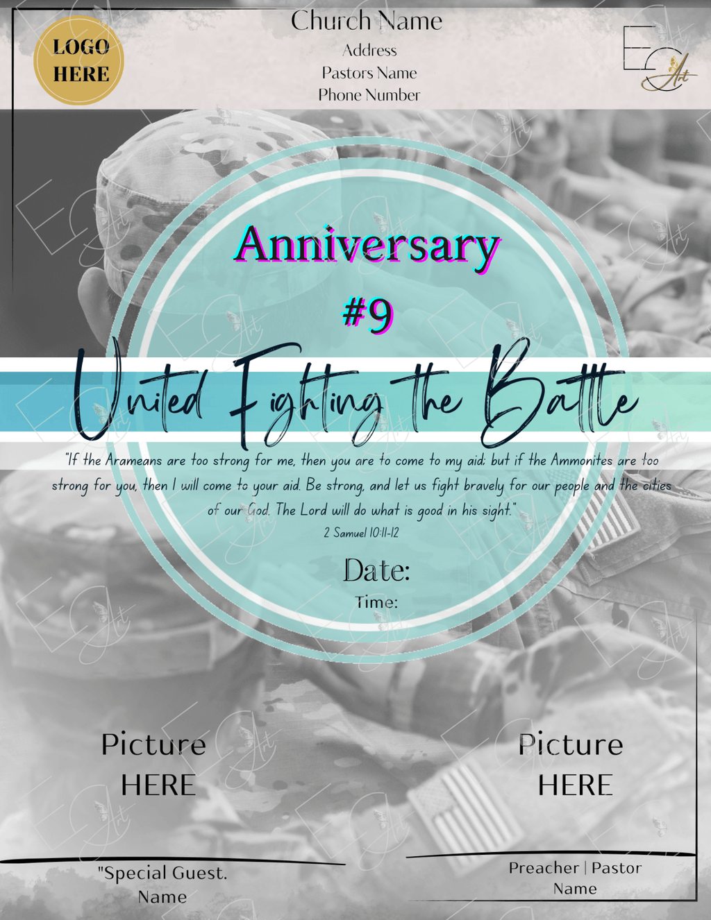 Custom Flyer Creation - flyer example with unique art and style made to impress the viewer.