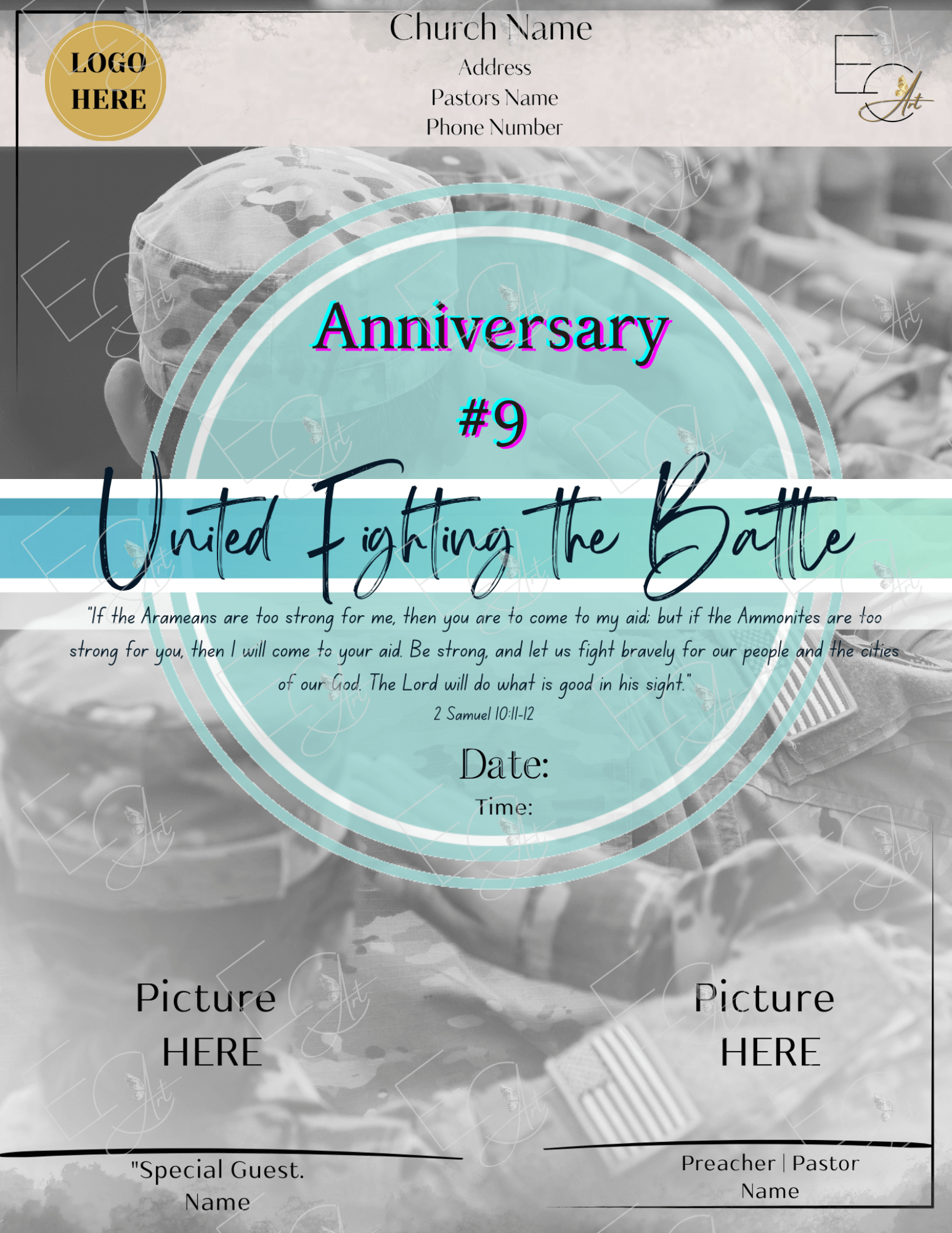 Custom Flyer Creation - flyer example with unique art and style made to impress the viewer.