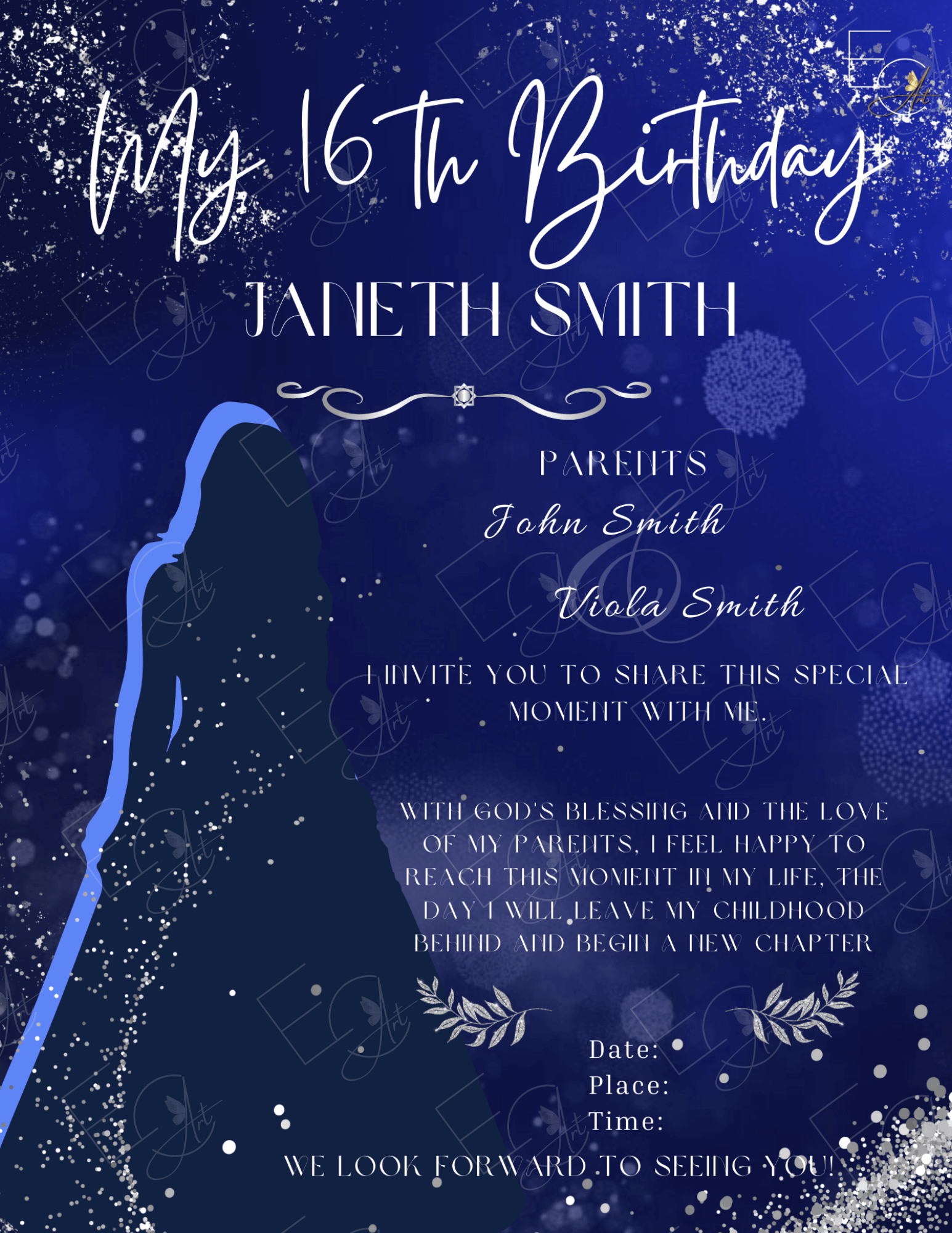 Custom Flyer Creation - flyer example with unique art and style made to impress the viewer.