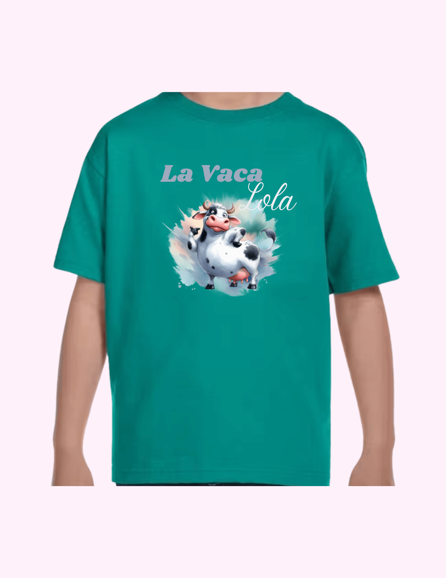 La Vaca Lola - Kids T-Shirt featuring unique artwork, perfect for personal style and expression.