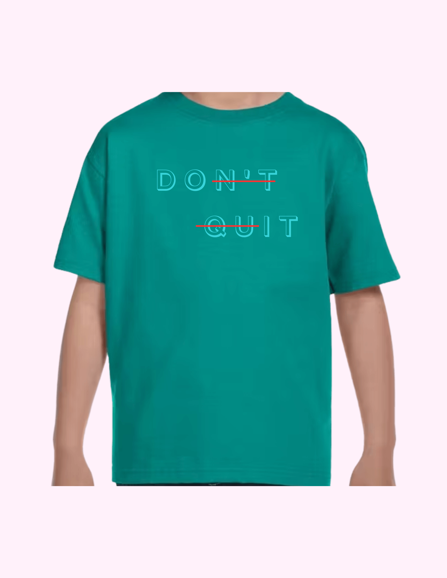 Don't Quit - Kids T-Shirt featuring unique artwork, perfect for personal style and expression.