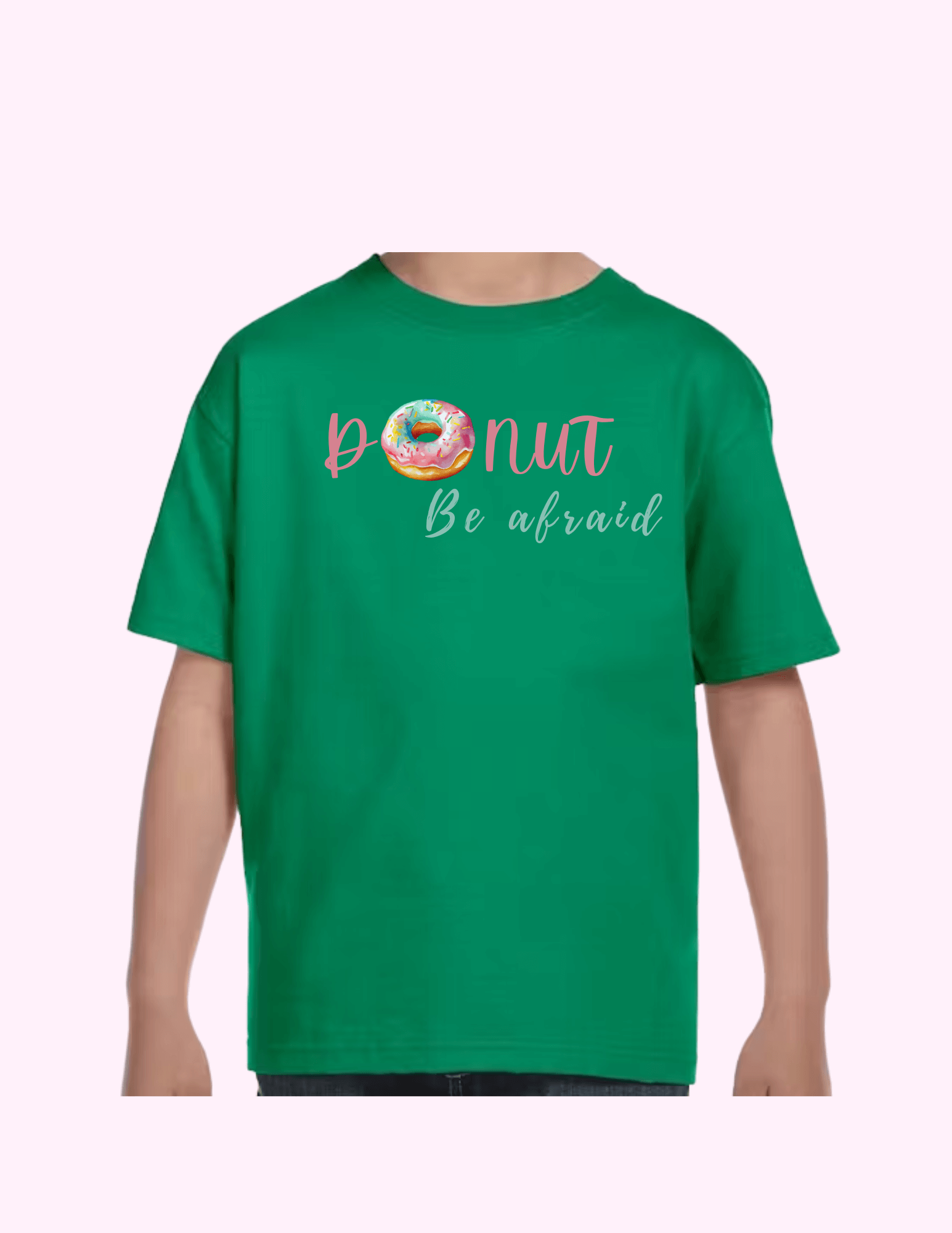 Donut Be Afraid - Kids T-Shirt featuring unique artwork, perfect for personal style and expression.