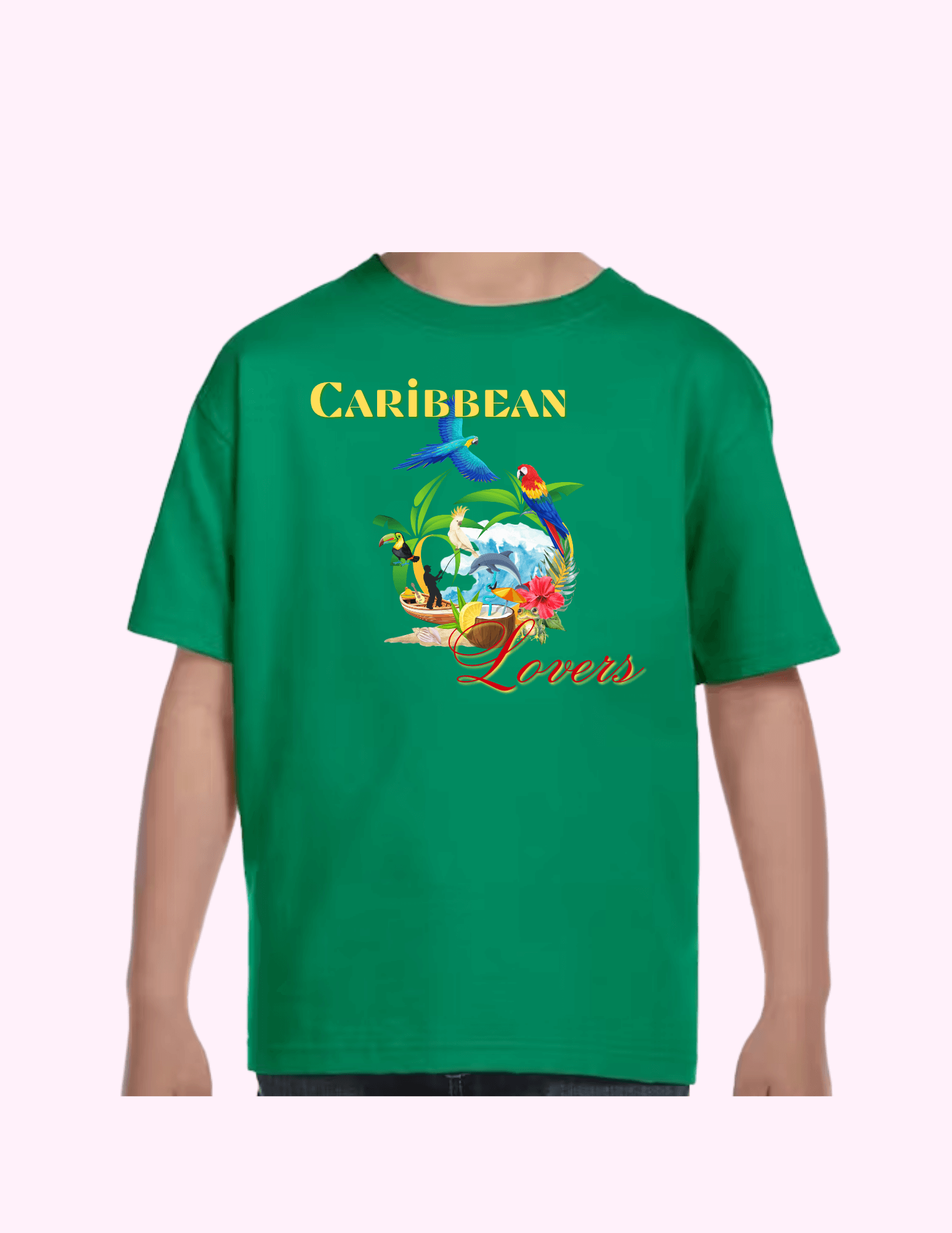 Caribbean Lovers - Kids T-Shirt featuring unique artwork, perfect for personal style and expression.