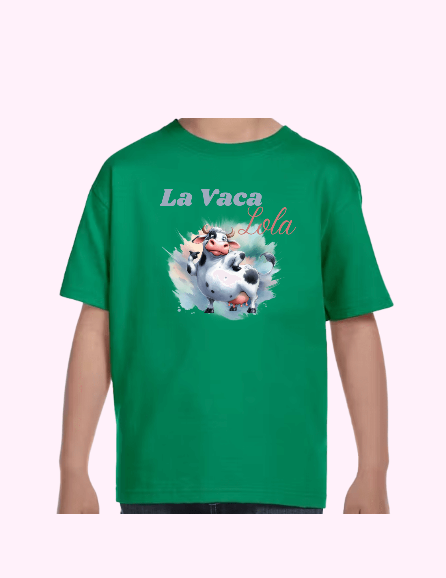 La Vaca Lola - Kids T-Shirt featuring unique artwork, perfect for personal style and expression.