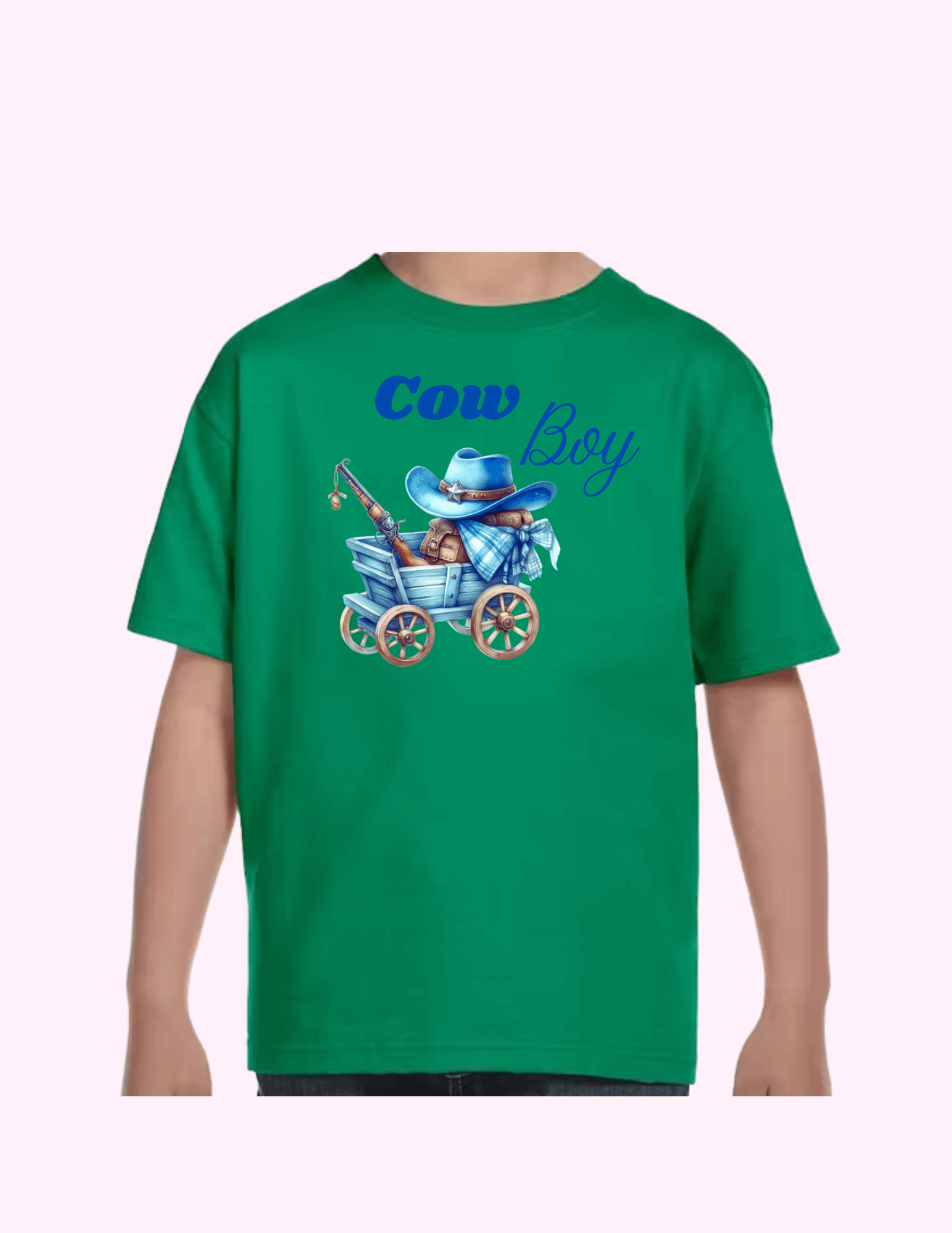 Cow Boy - Kids T-Shirt featuring unique artwork, perfect for personal style and expression.