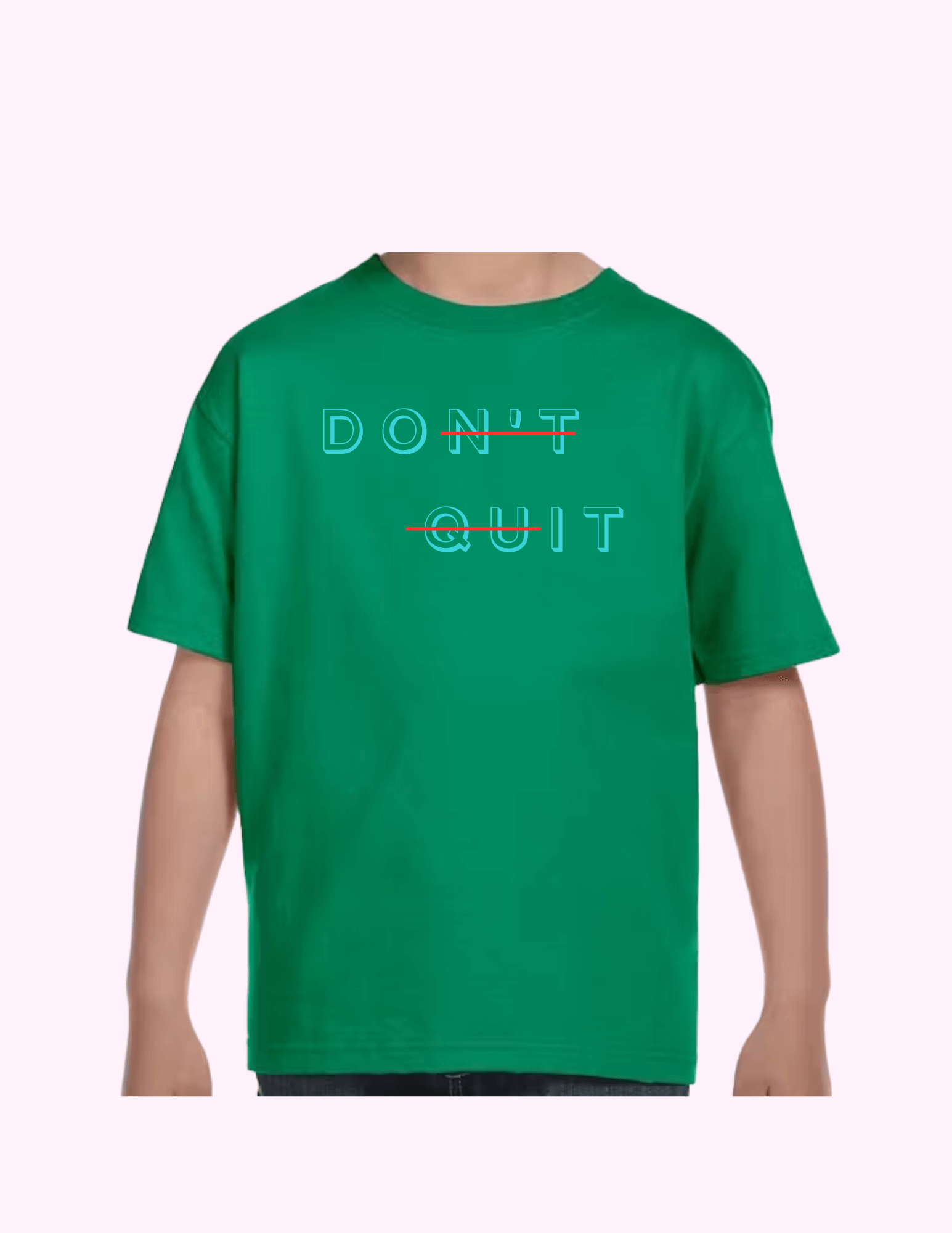 Don't Quit - Kids T-Shirt featuring unique artwork, perfect for personal style and expression.