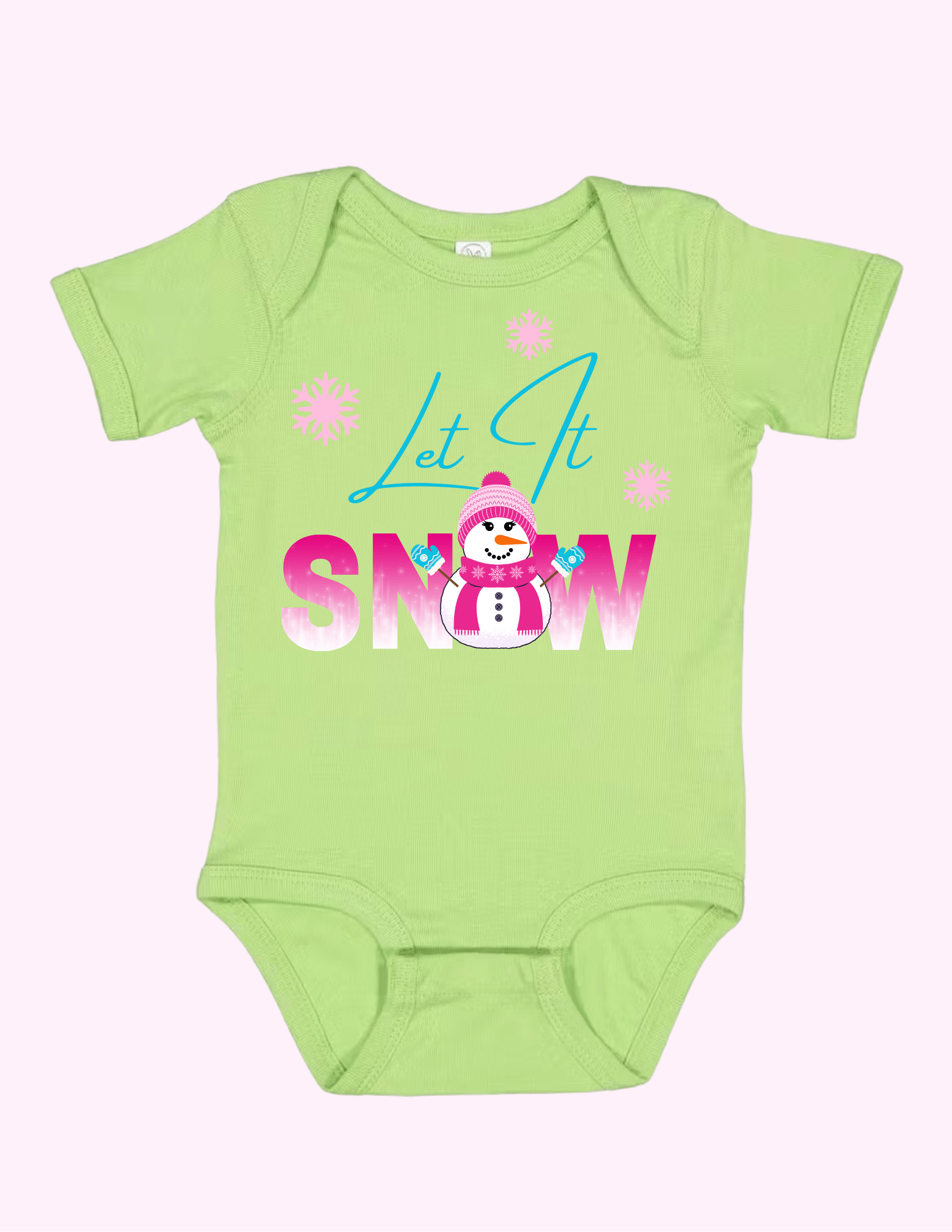 Let It Snow - Pink (Infant) featuring unique artwork, perfect for personal style and expression.