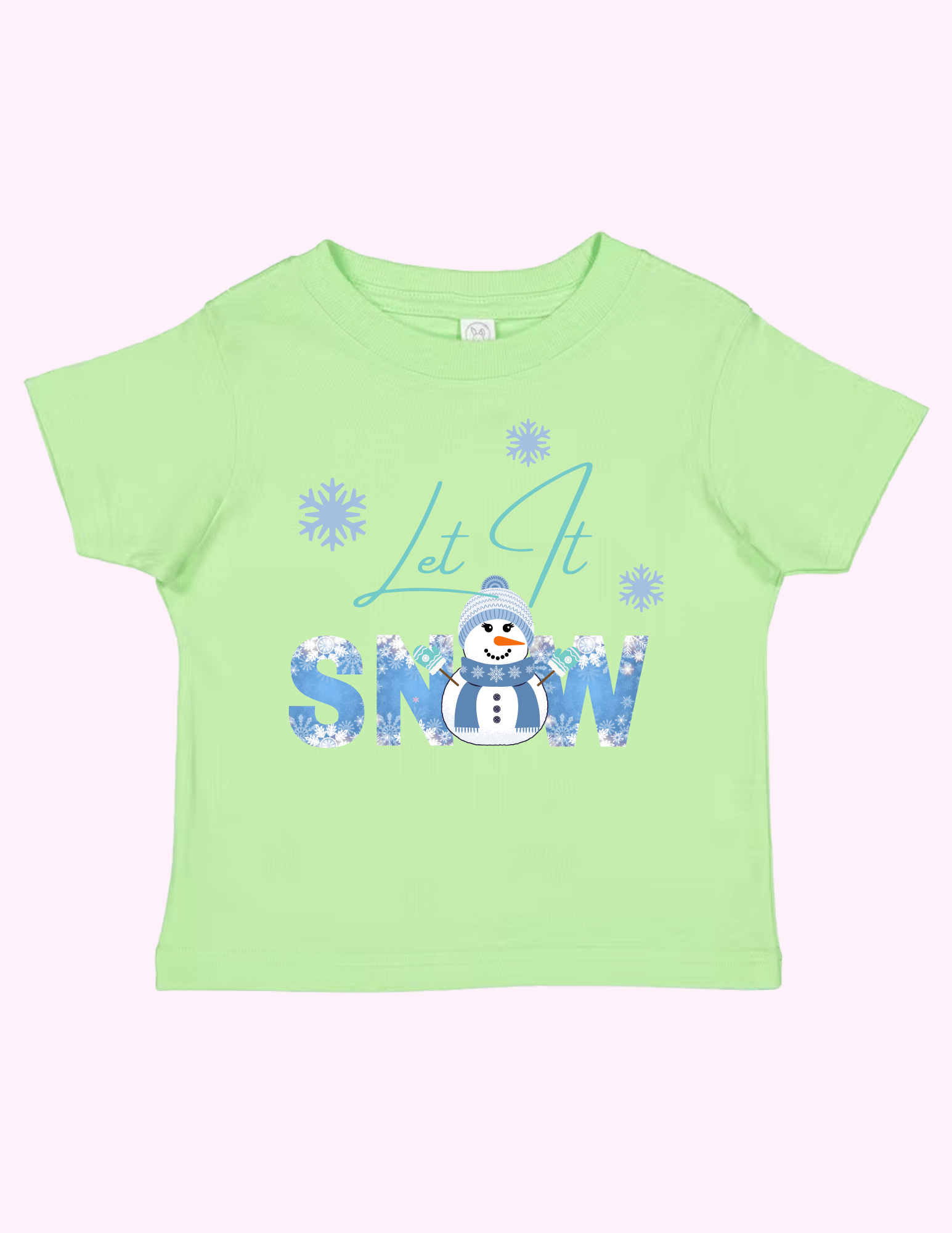 Let It Snow Blue (Toddler) featuring unique artwork, perfect for personal style and expression.