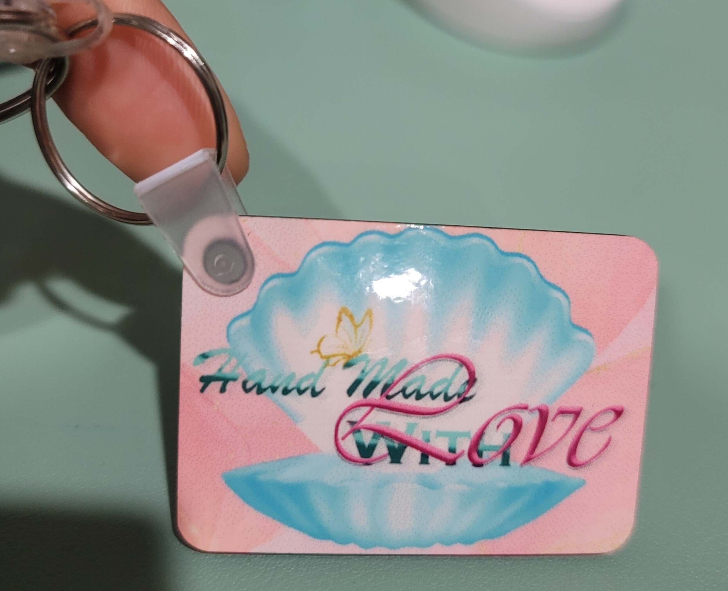 Custom Keychain featuring unique artwork, perfect for personal style and expression.