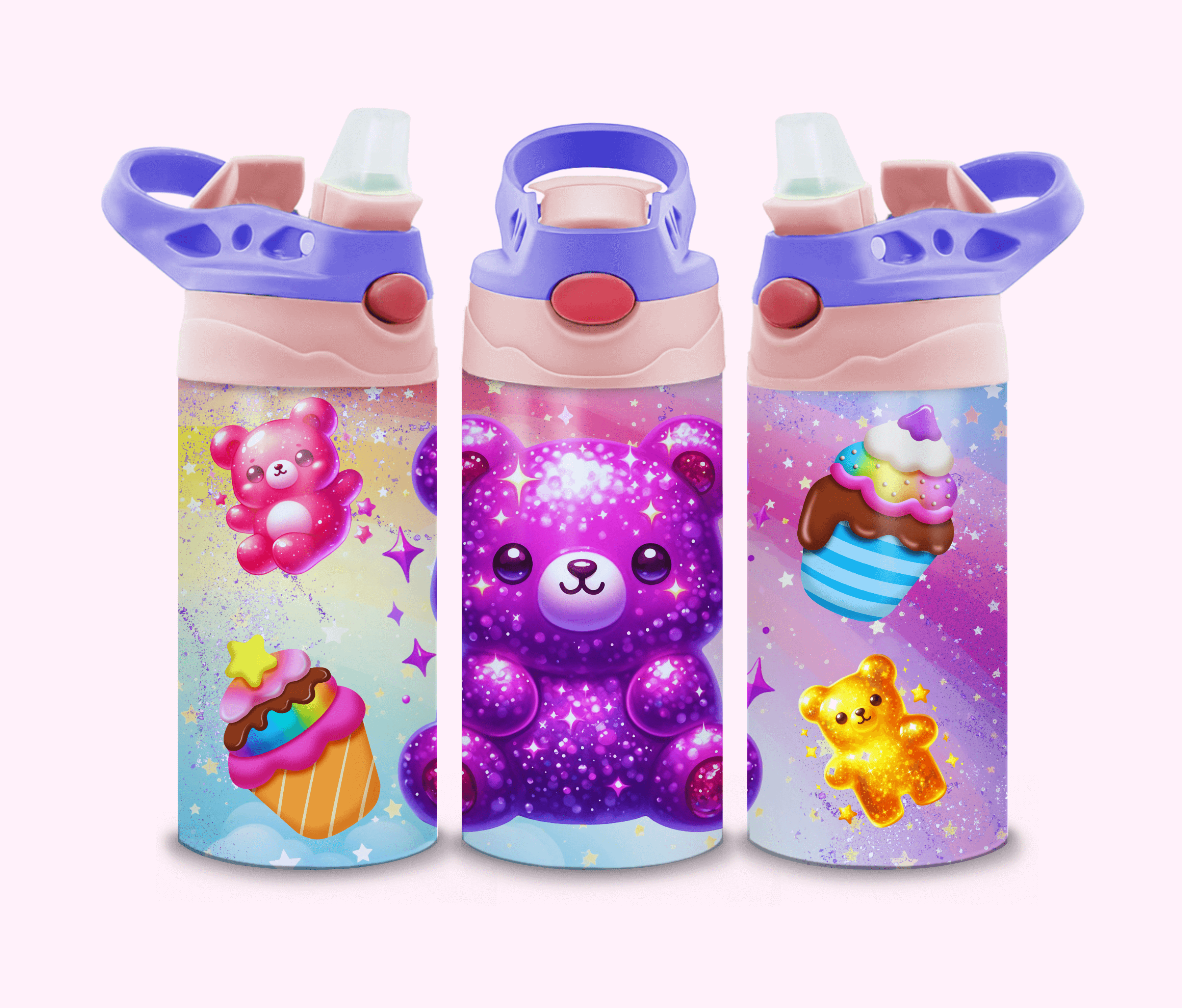 Gummy Bear - 12oz Kid Tumbler featuring unique artwork, perfect for personal style and expression.