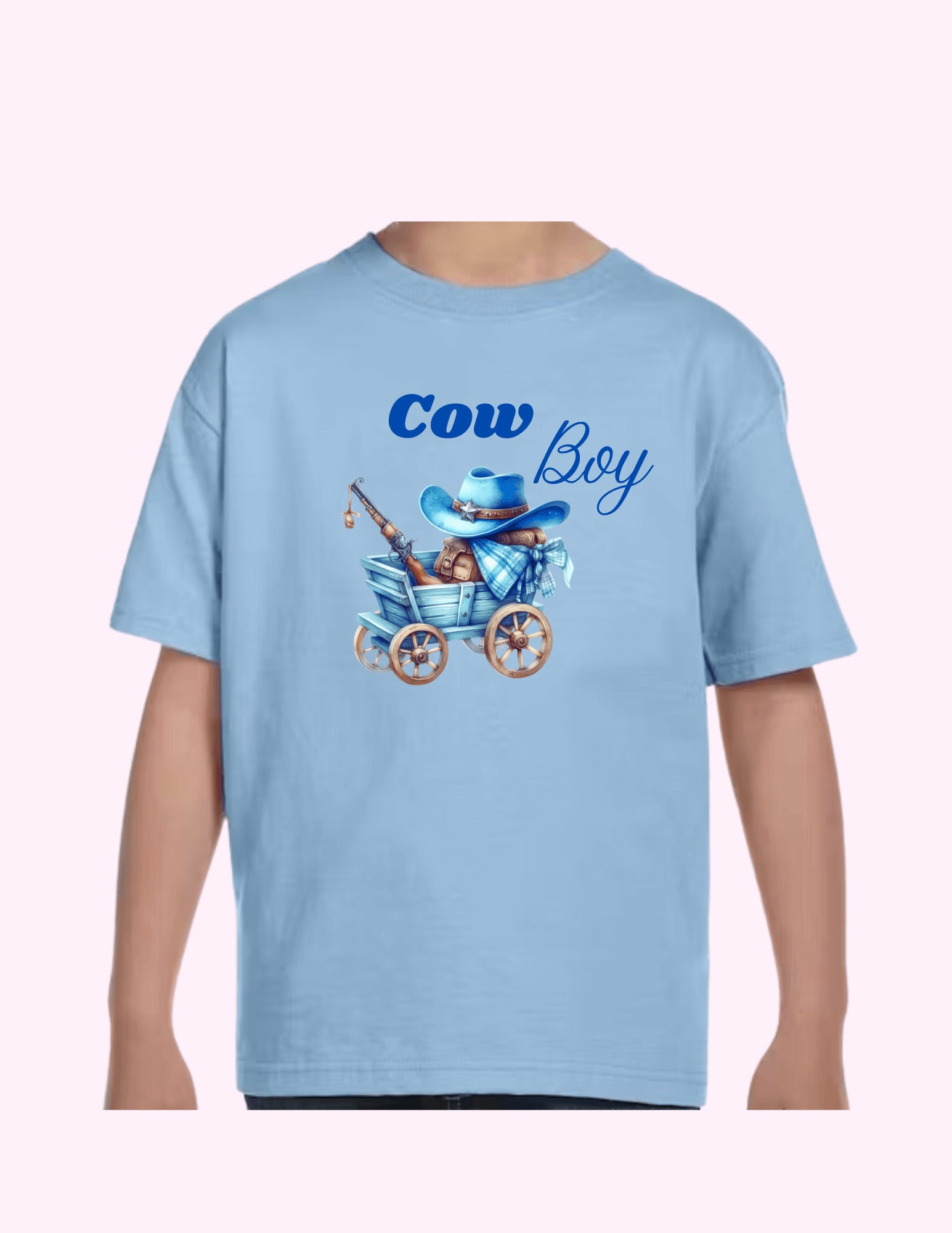 Cow Boy - Kids T-Shirt featuring unique artwork, perfect for personal style and expression.