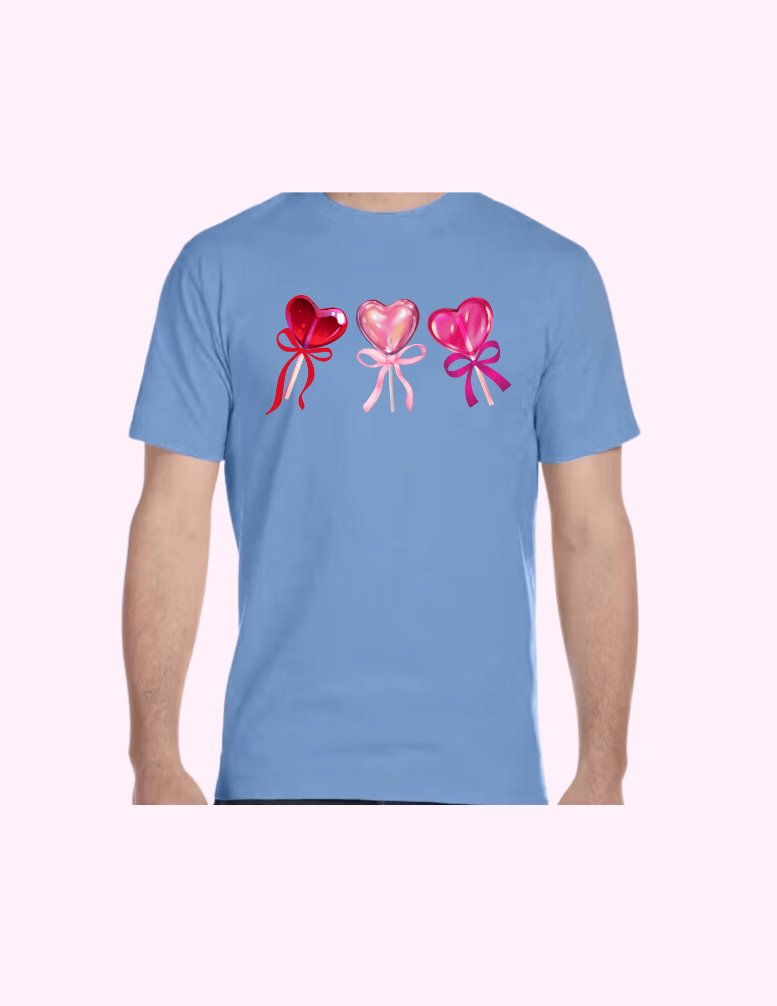 Lollypop Hearts - Adult T-Shirt featuring unique artwork, perfect for personal style and expression.