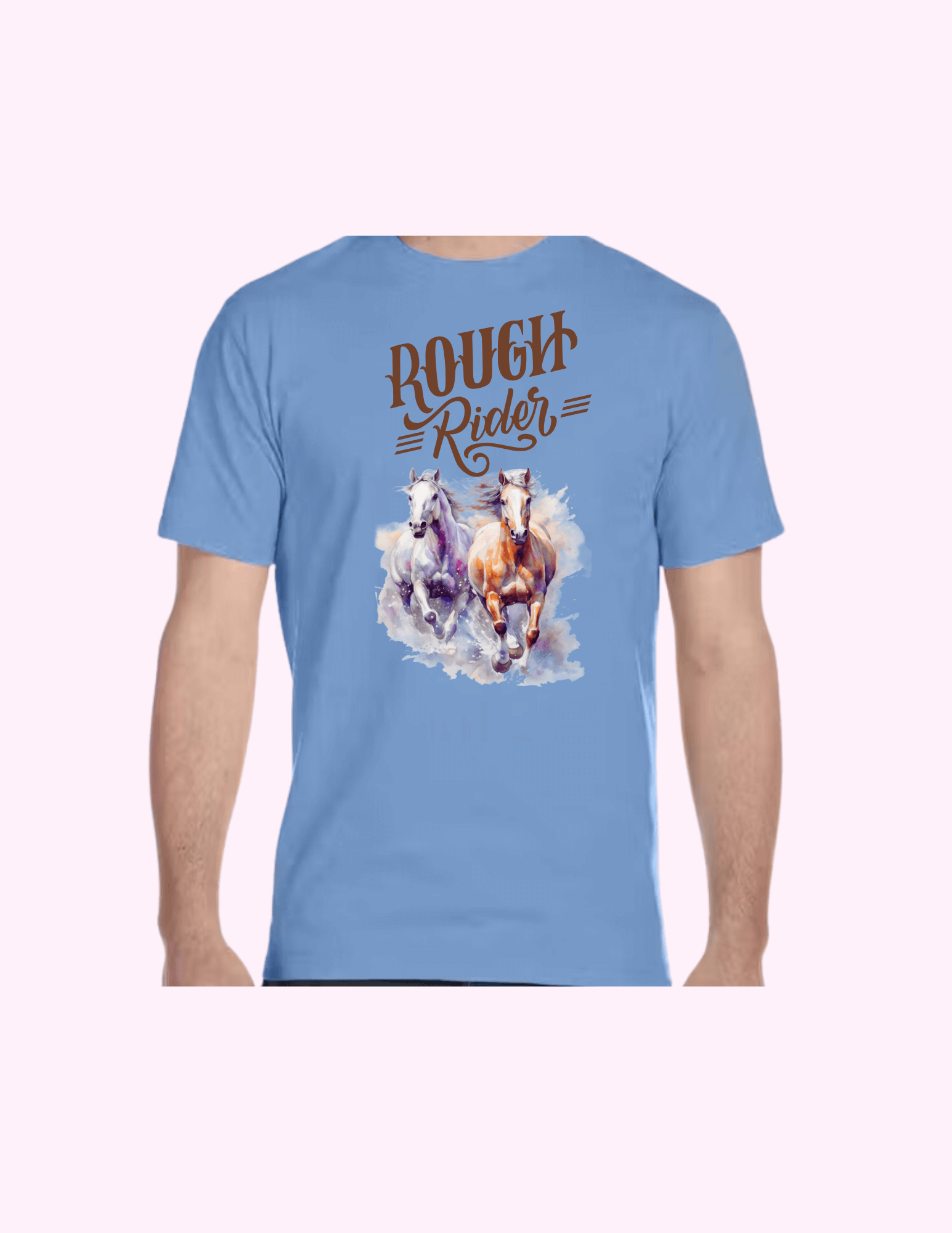 Rough Rider - Adult T-Shirt featuring unique artwork, perfect for personal style and expression.