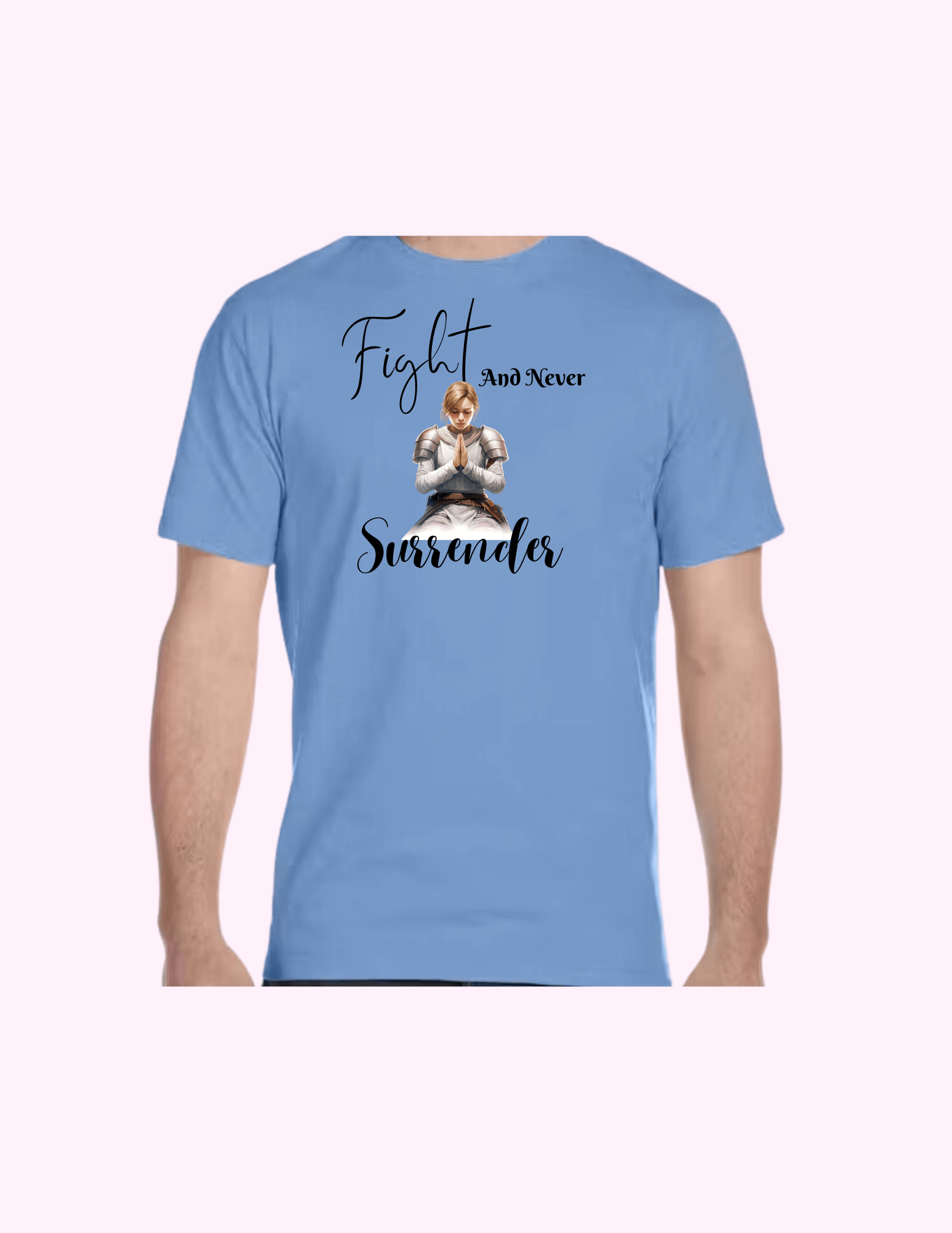 Fight And Never Surrender (Woman) - Adult T-Shirt featuring unique artwork, perfect for personal style and expression.