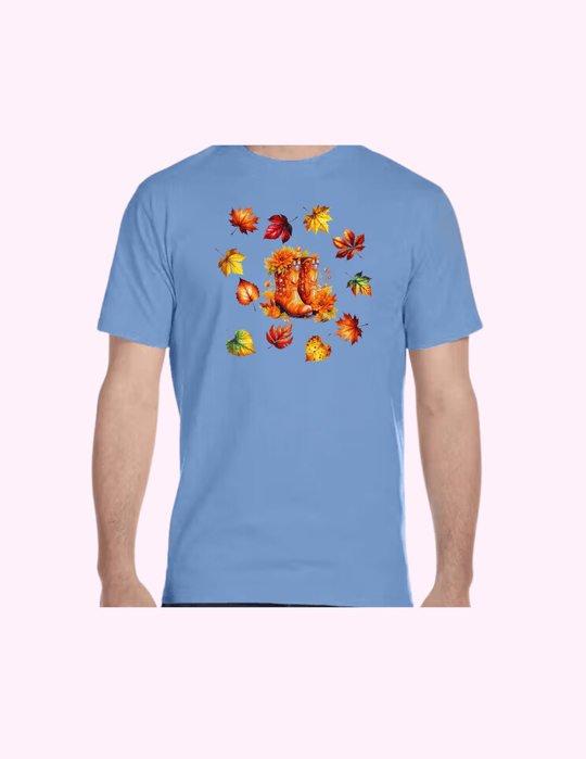 Autumn On Boots - Adult T-Shirt