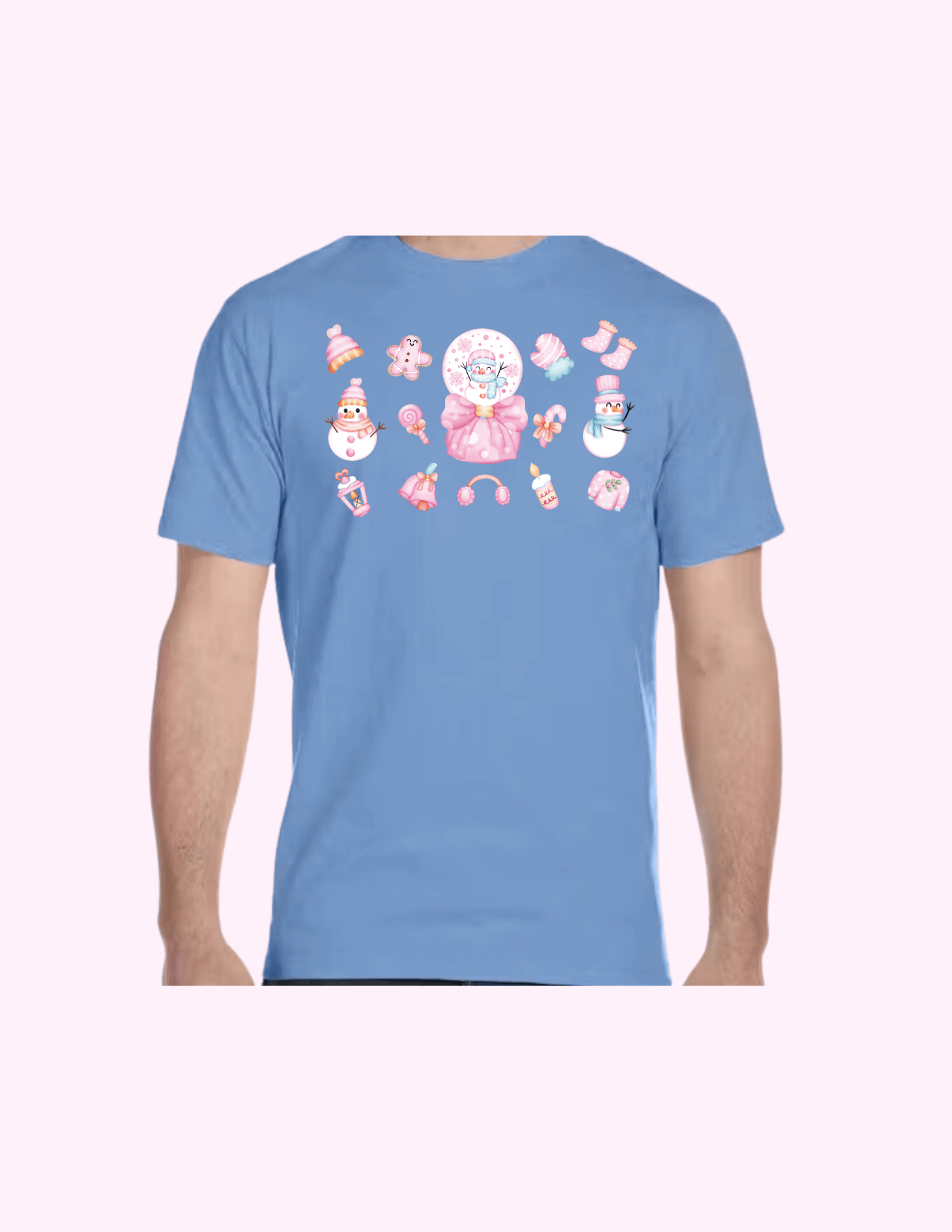 Pink Snow - Adult T-Shirt featuring unique artwork, perfect for personal style and expression.
