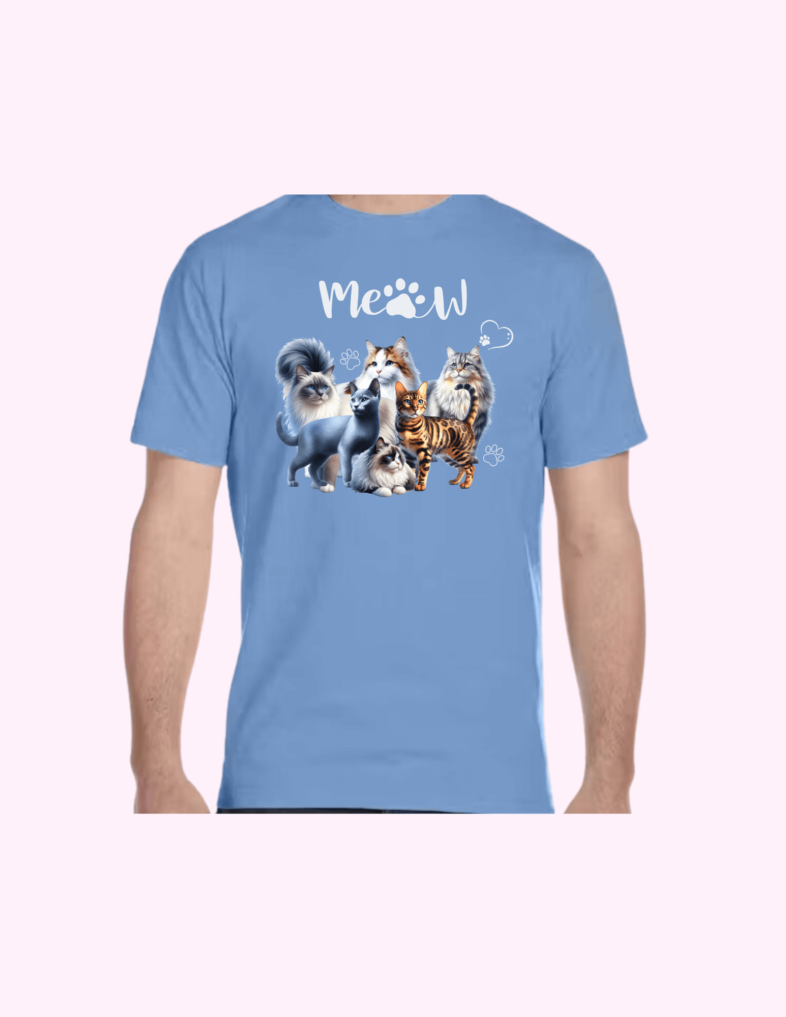 Cats - Adult T-Shirt featuring unique artwork, perfect for personal style and expression.