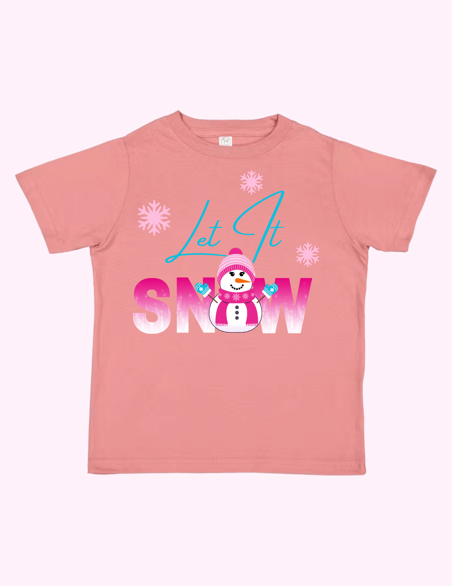 Let It Snow Pink (Toddler) featuring unique artwork, perfect for personal style and expression.
