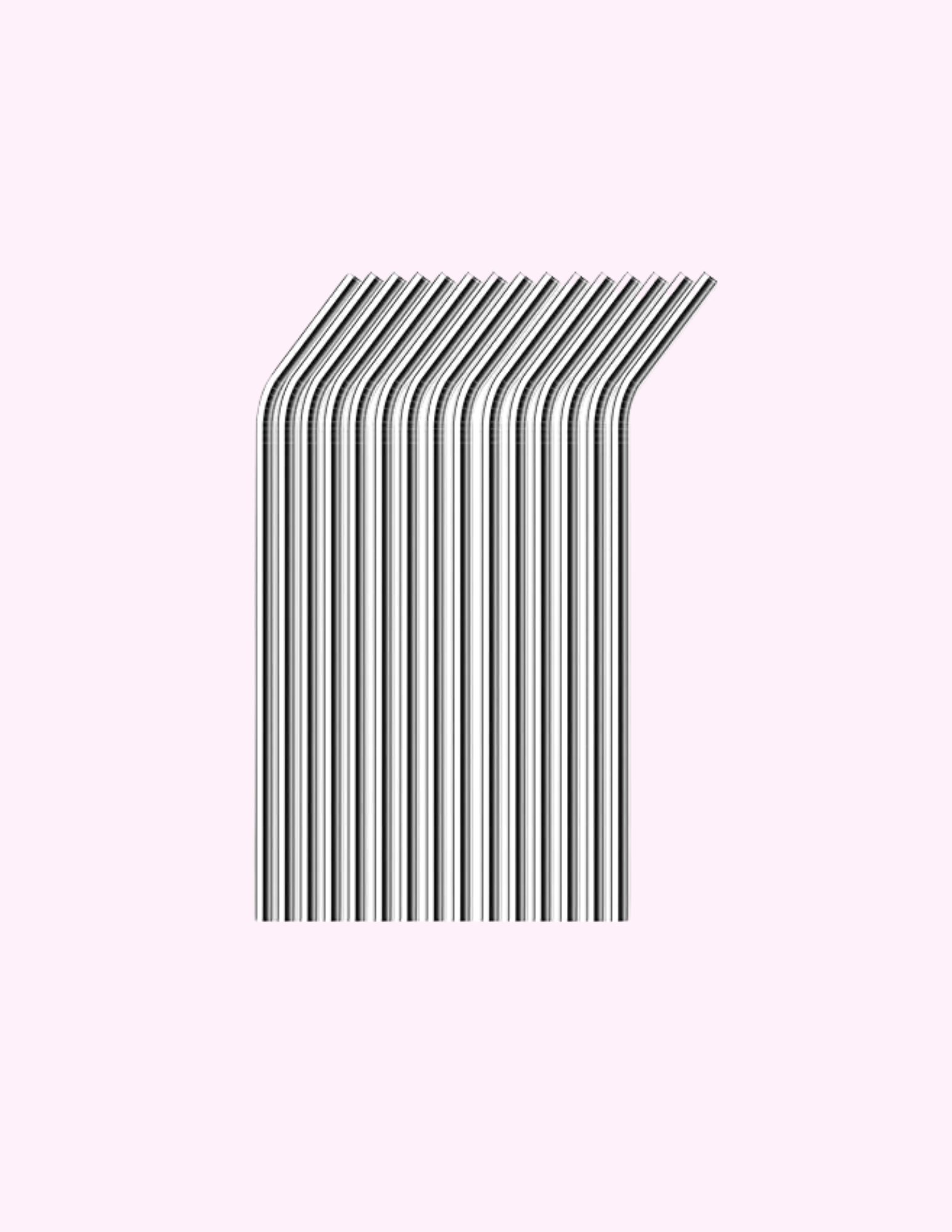 Metal Straw Curve And Straight With Cleaner Brush featuring unique artwork, perfect for personal style and expression.