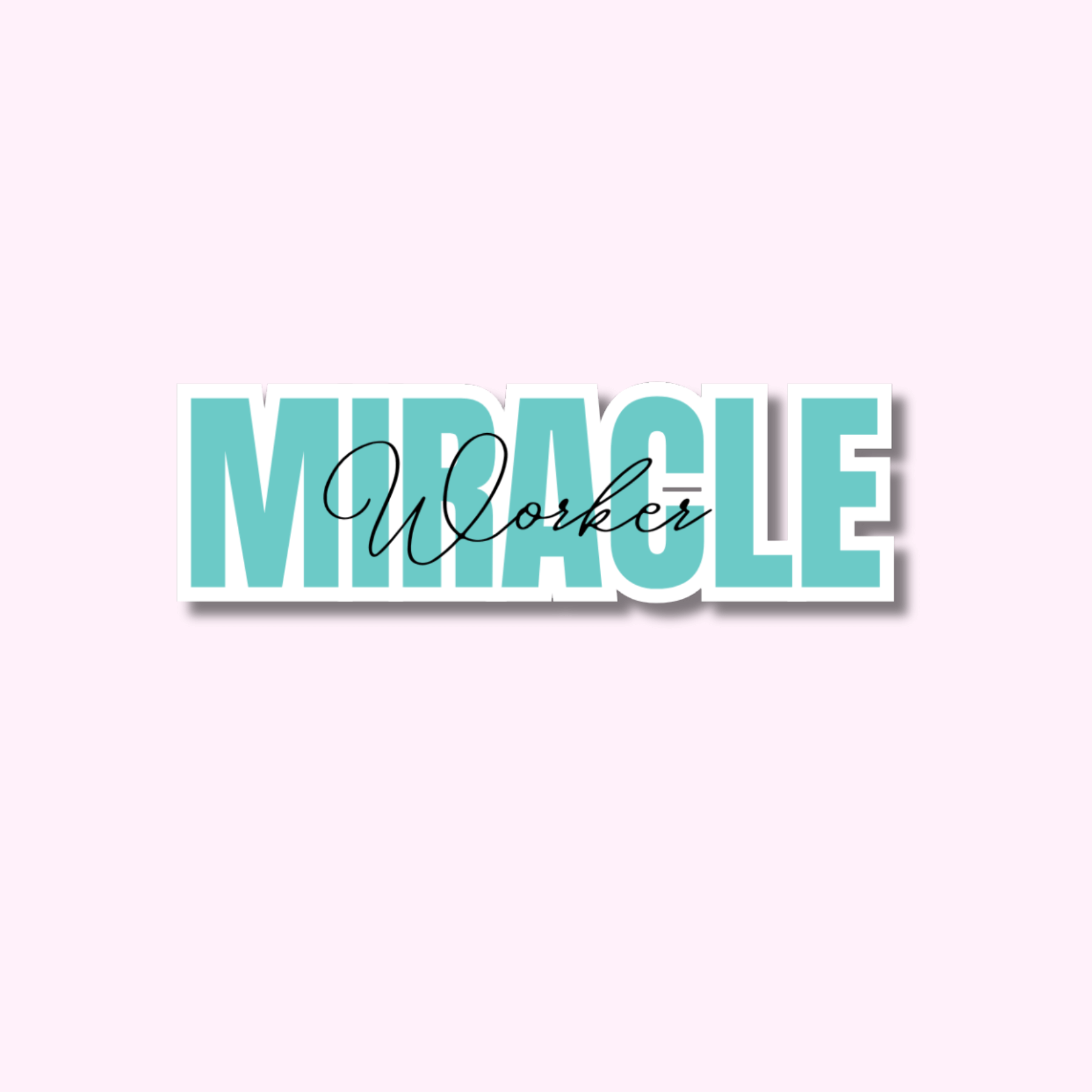 Miracle Worker - Sticker Vinyl featuring unique artwork, perfect for personal style and expression.
