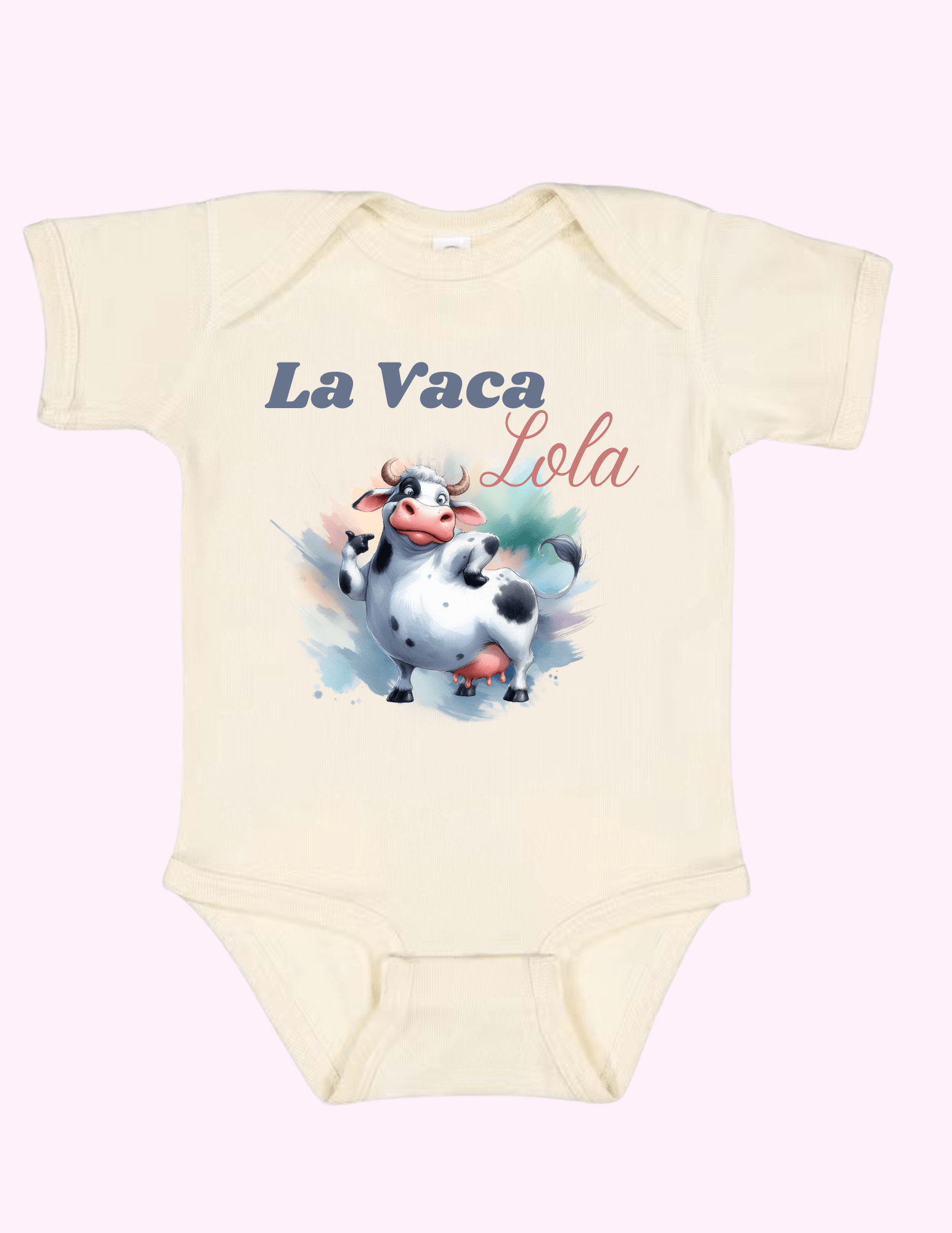 La Vaca Lola (Infant) featuring unique artwork, perfect for personal style and expression.