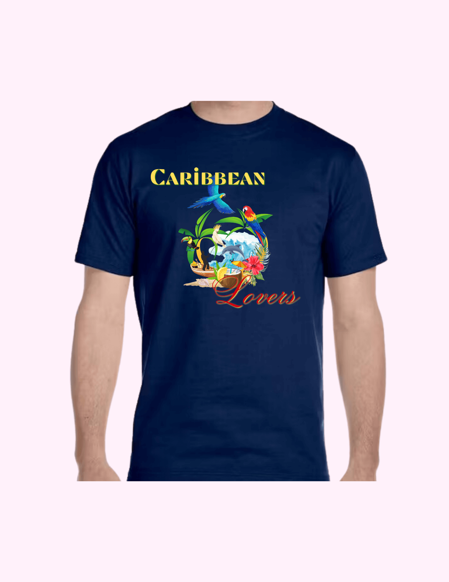 Caribbean Lovers - Adult T-Shirt featuring unique artwork, perfect for personal style and expression.