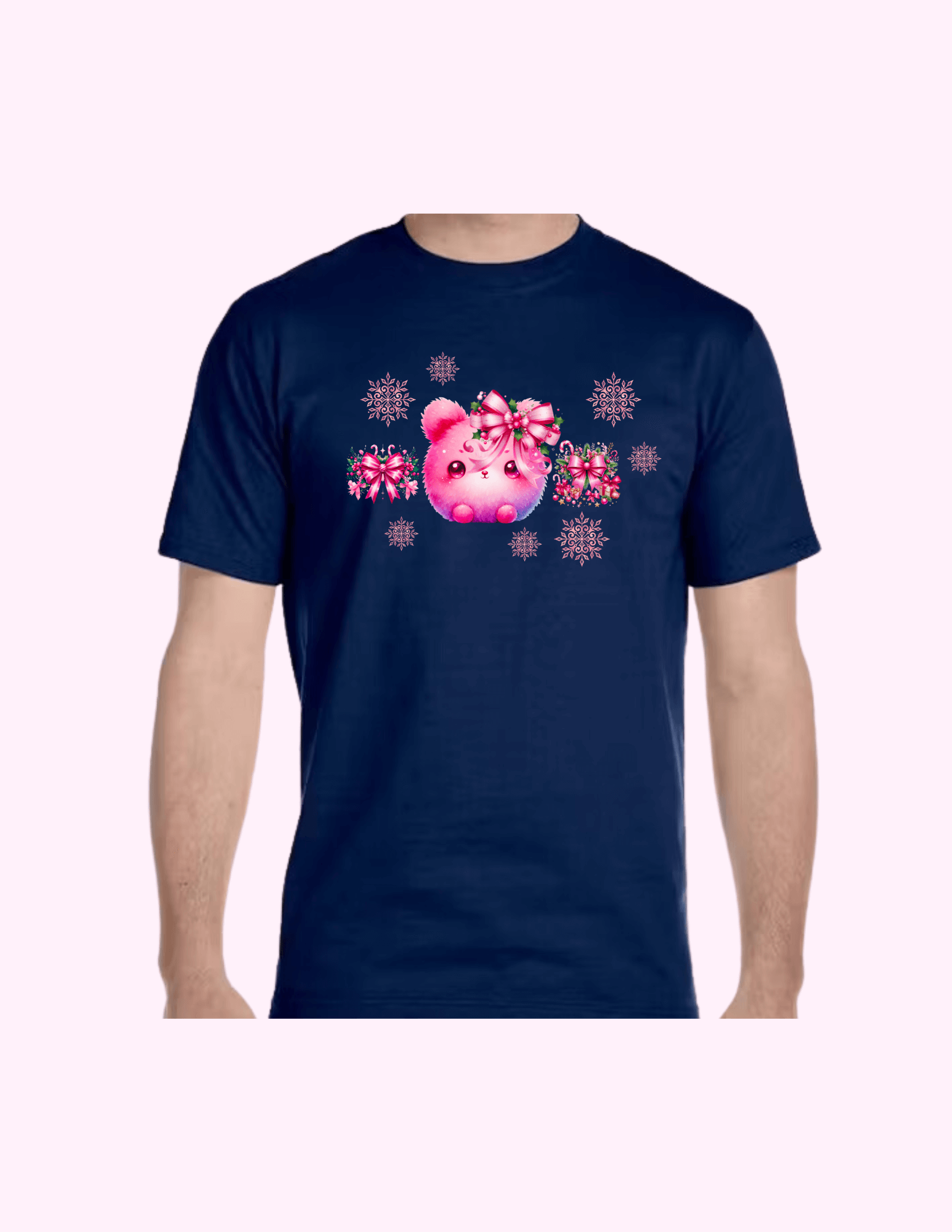 Fluffy Winter Bunny - Adult T-Shirt featuring unique artwork, perfect for personal style and expression.