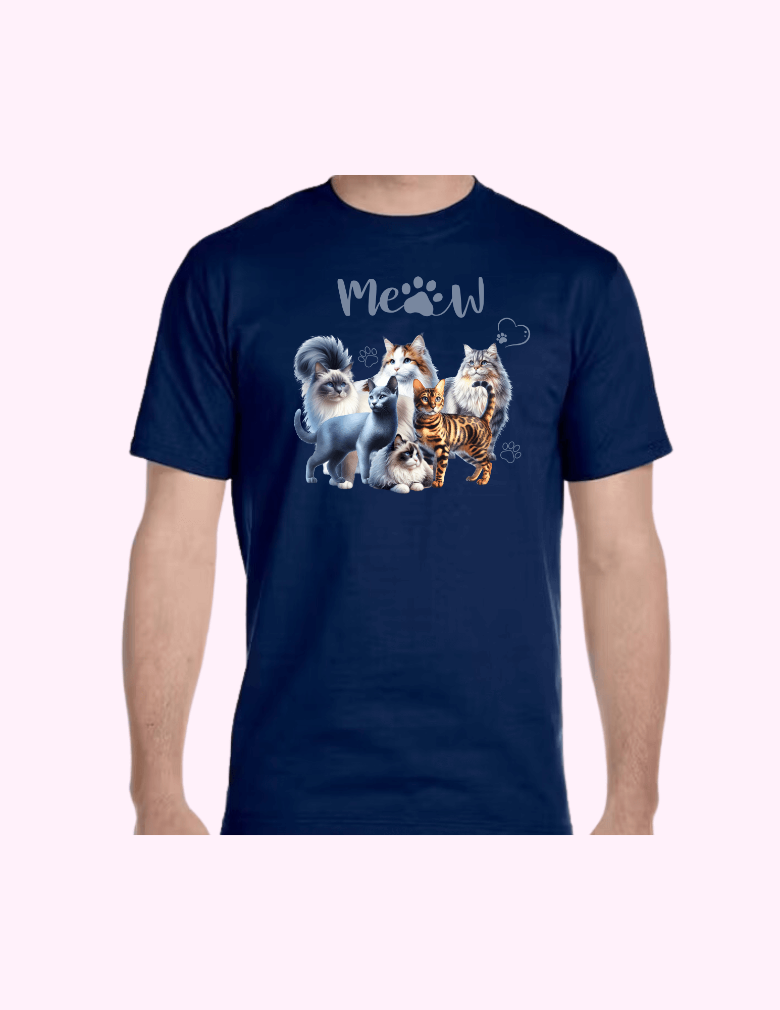 Cats - Adult T-Shirt featuring unique artwork, perfect for personal style and expression.