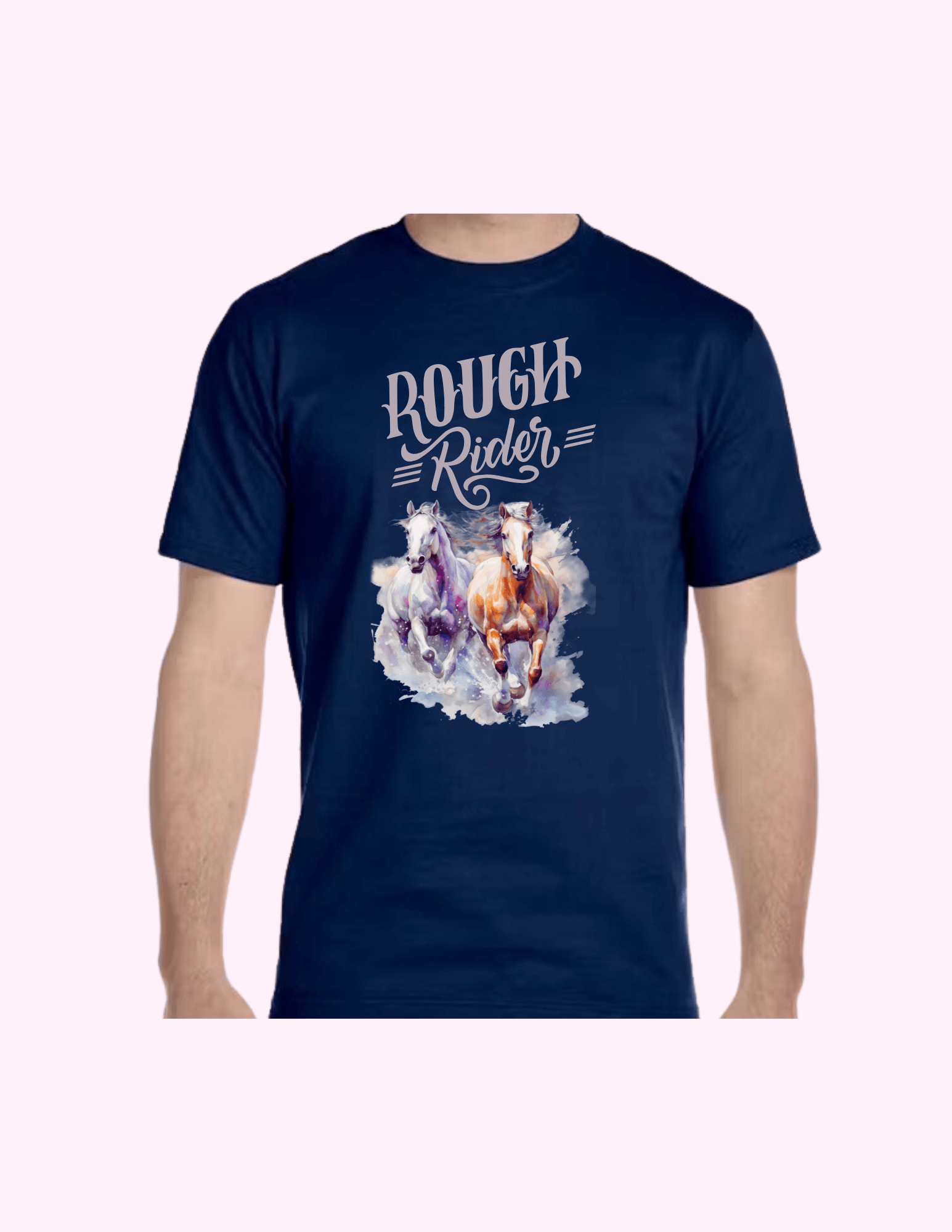 Rough Rider - Adult T-Shirt featuring unique artwork, perfect for personal style and expression.