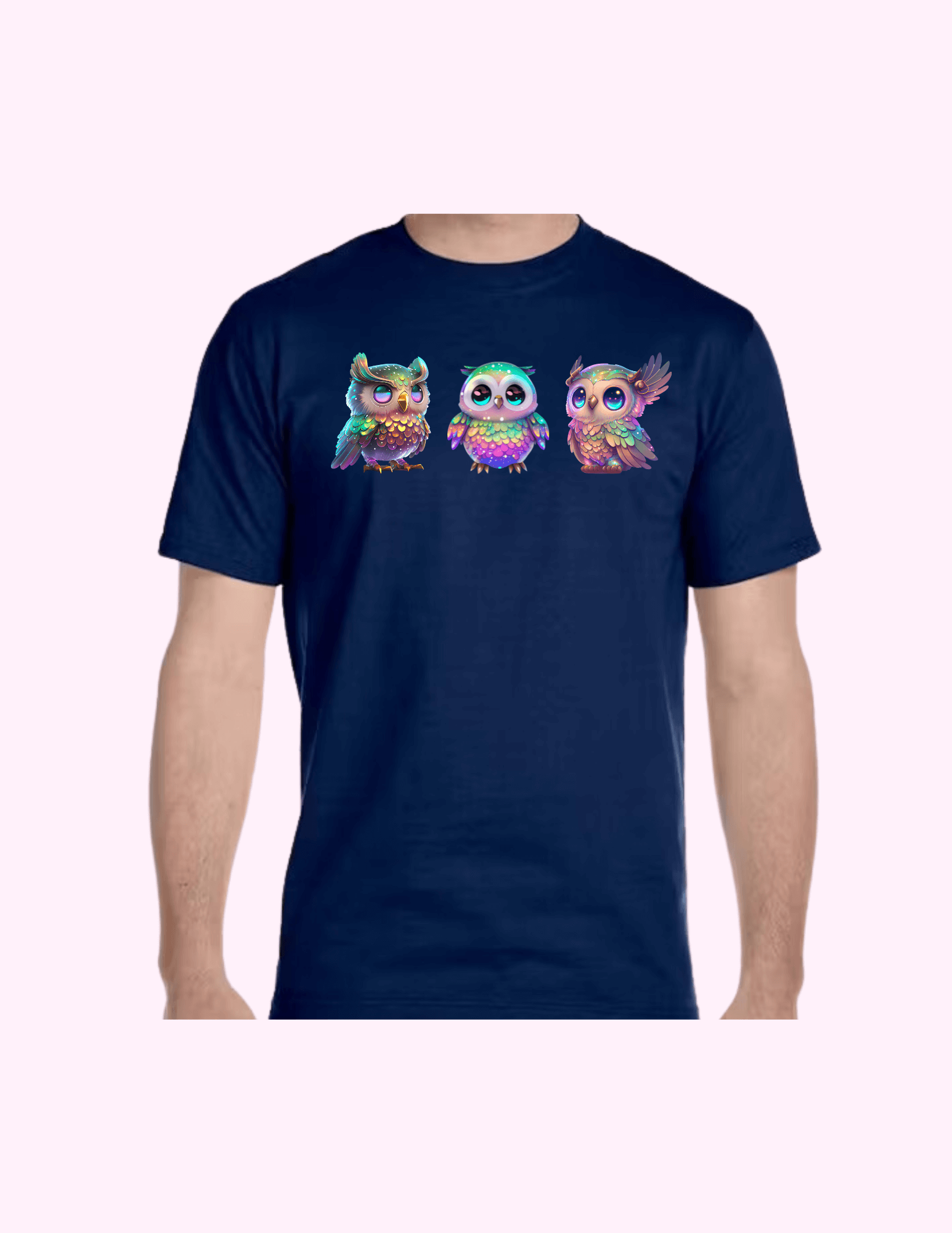 Owls - Adult T-Shirt featuring unique artwork, perfect for personal style and expression.