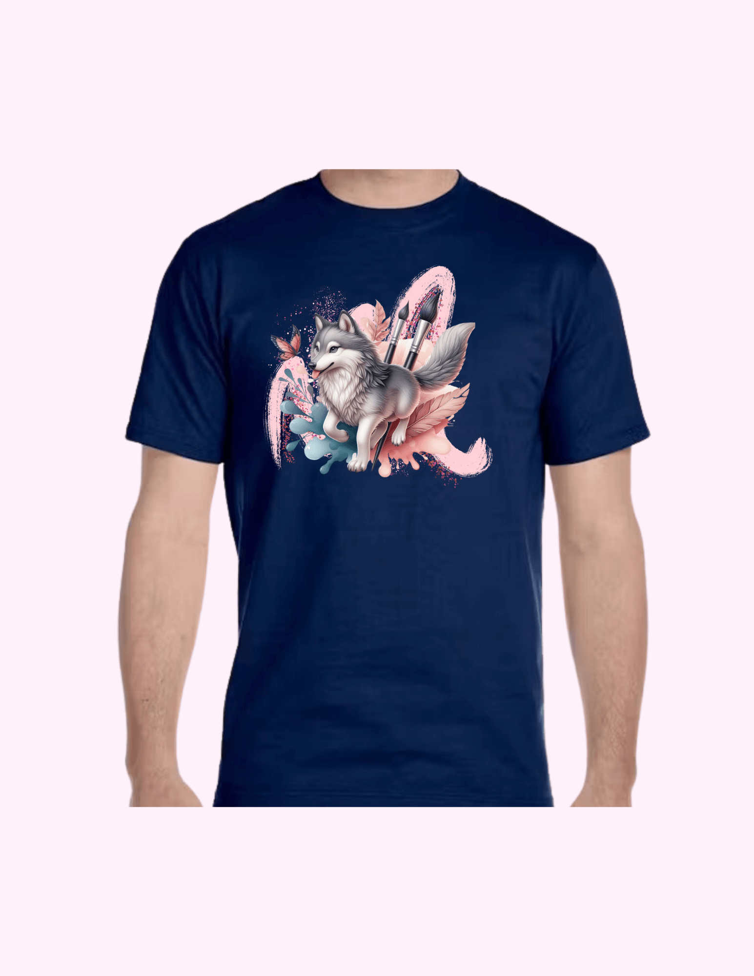 Paint Brush - Adult T-Shirt featuring unique artwork, perfect for personal style and expression.