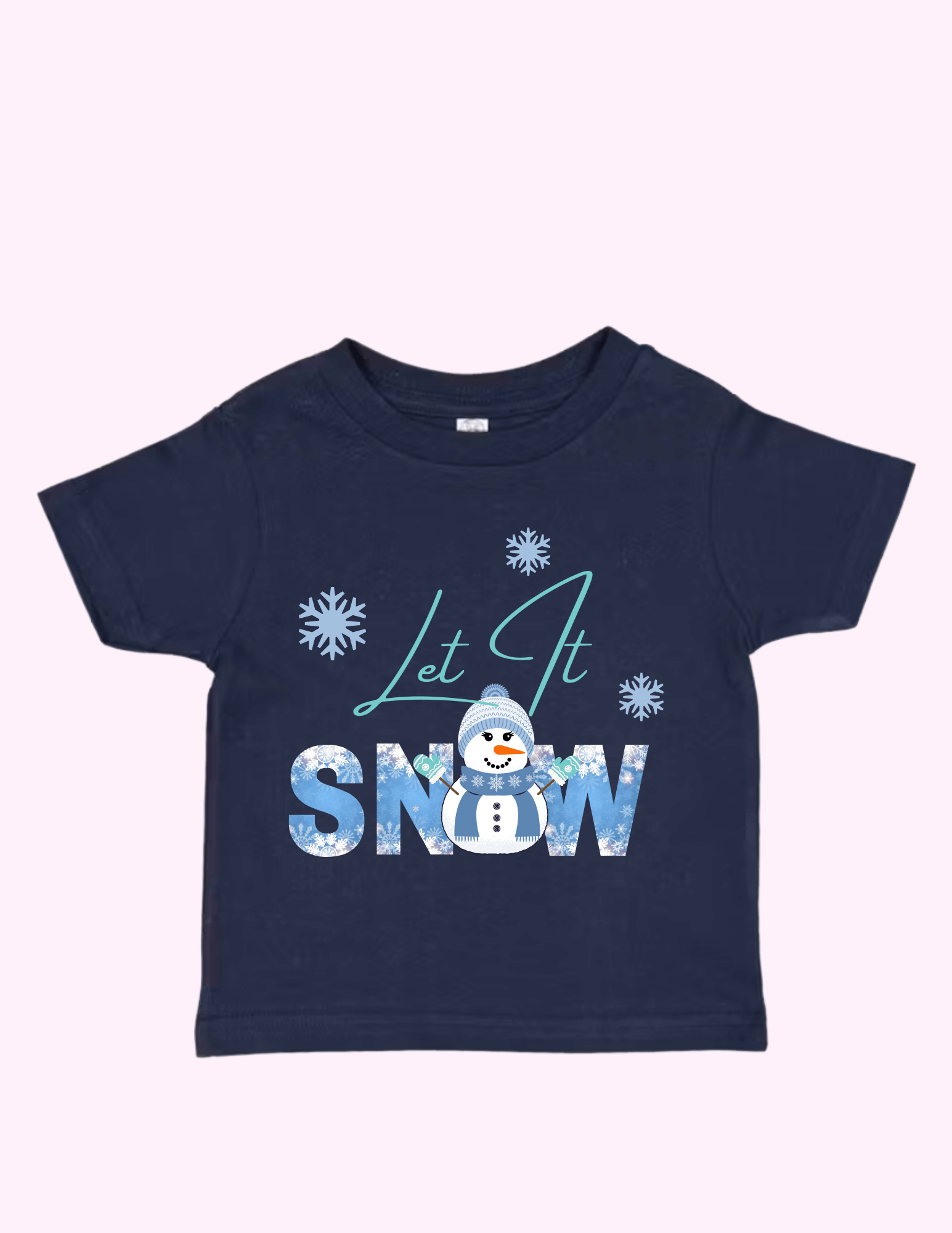Let It Snow Blue (Toddler) featuring unique artwork, perfect for personal style and expression.