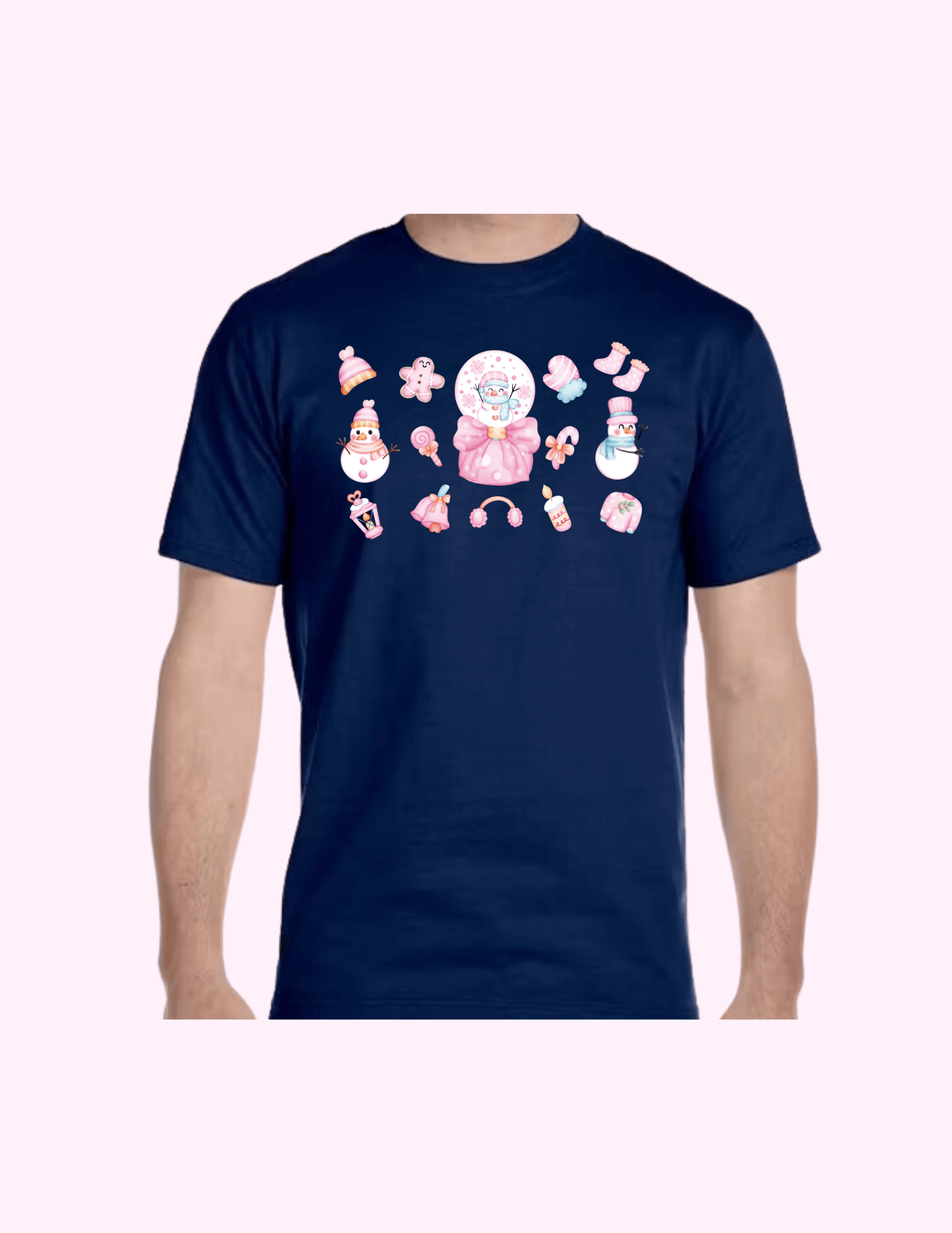 Pink Snow - Adult T-Shirt featuring unique artwork, perfect for personal style and expression.