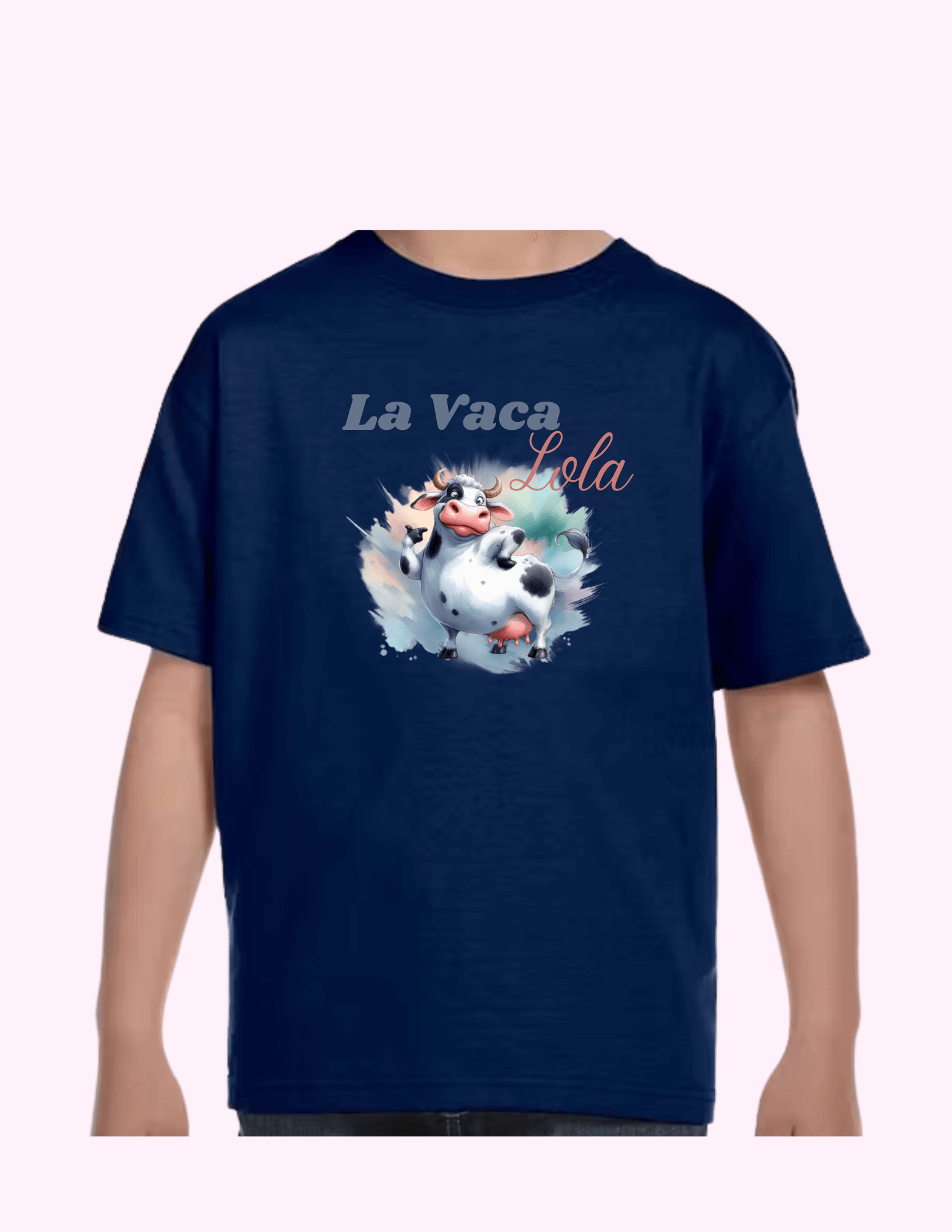 La Vaca Lola - Kids T-Shirt featuring unique artwork, perfect for personal style and expression.
