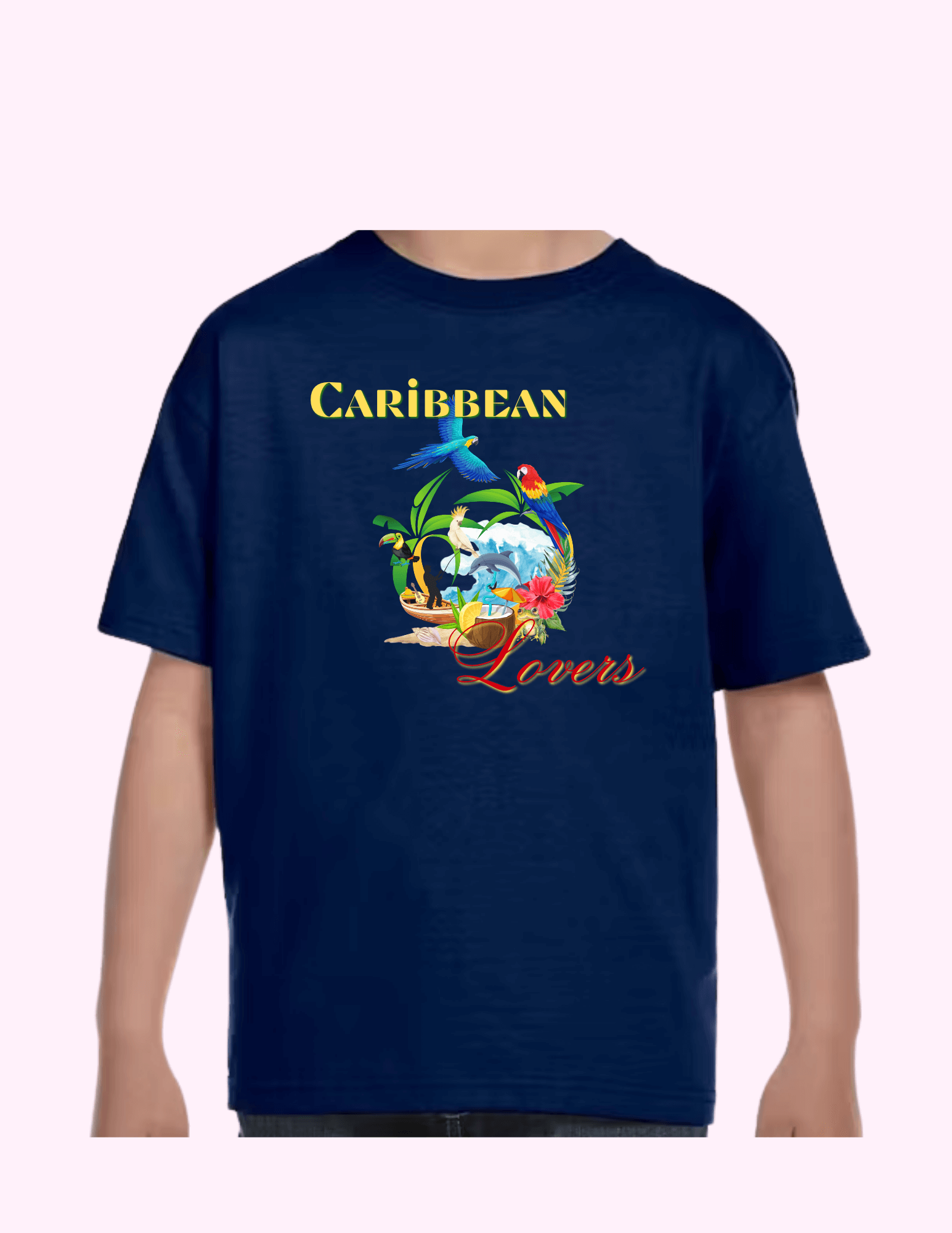 Caribbean Lovers - Kids T-Shirt featuring unique artwork, perfect for personal style and expression.