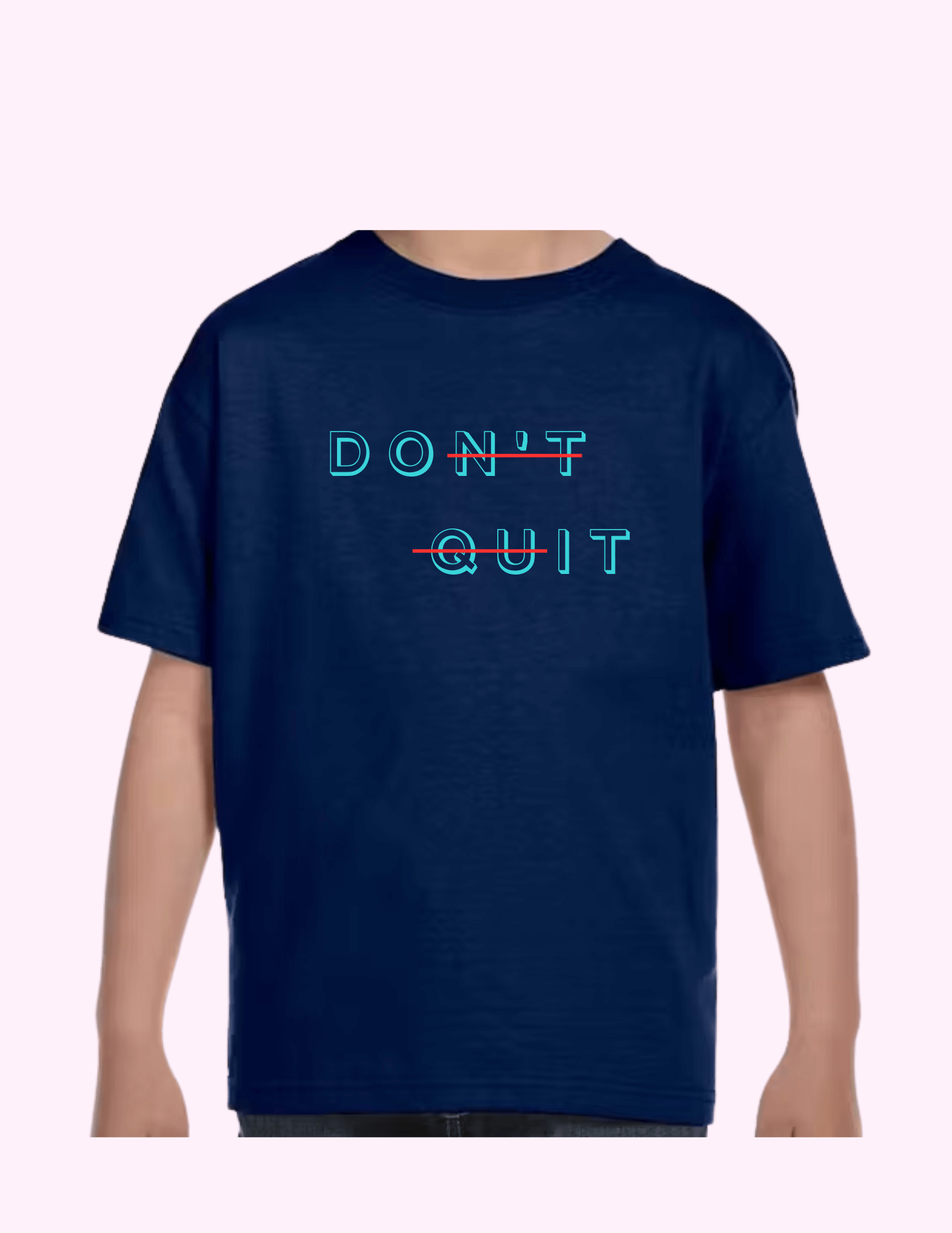 Don't Quit - Kids T-Shirt featuring unique artwork, perfect for personal style and expression.