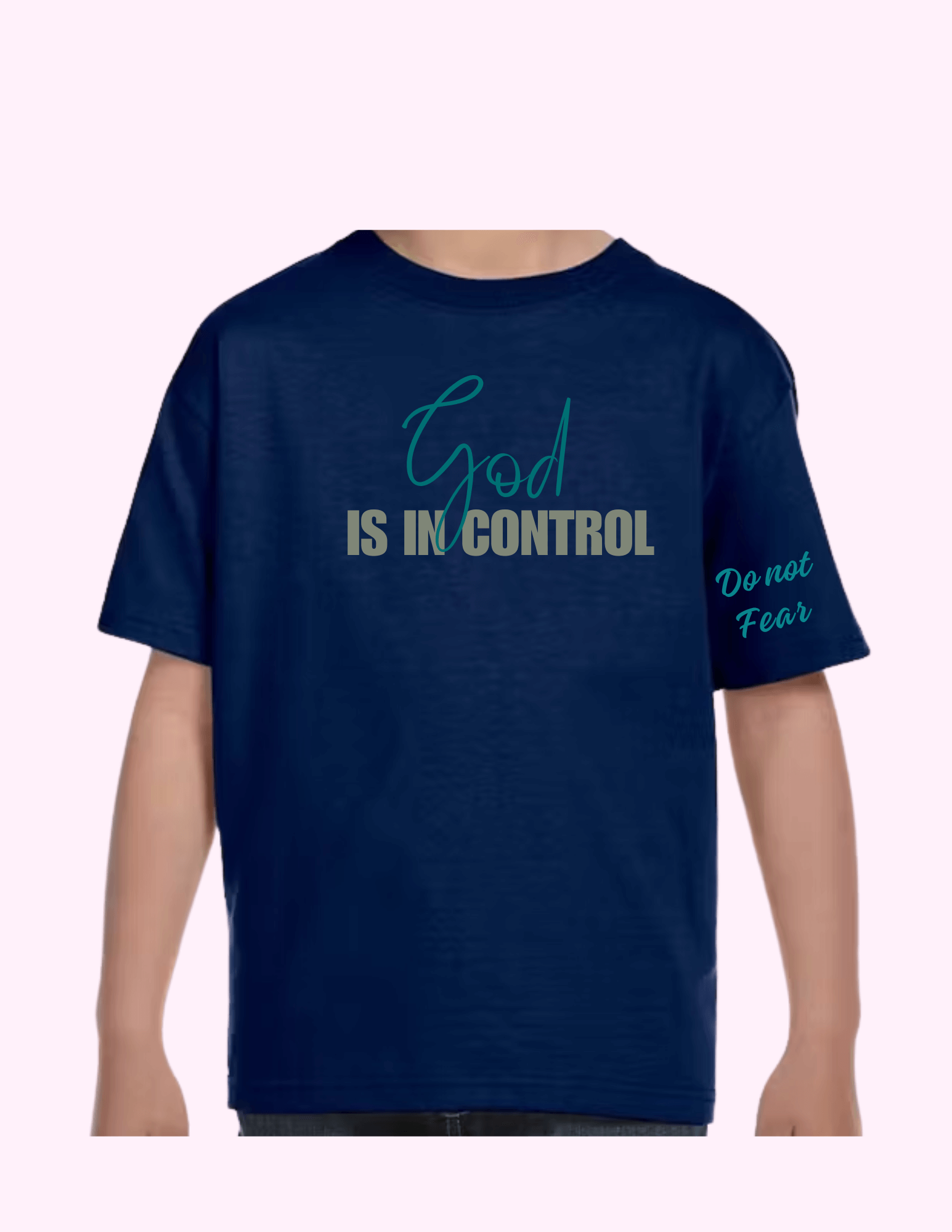 God Is In Control - Kids T-Shirt featuring unique artwork, perfect for personal style and expression.