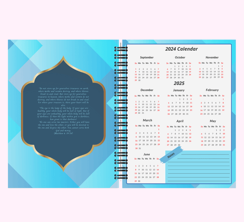 Blue And Gold - Journal (Notebook) With Bible Text featuring unique artwork, perfect for personal style and expression.