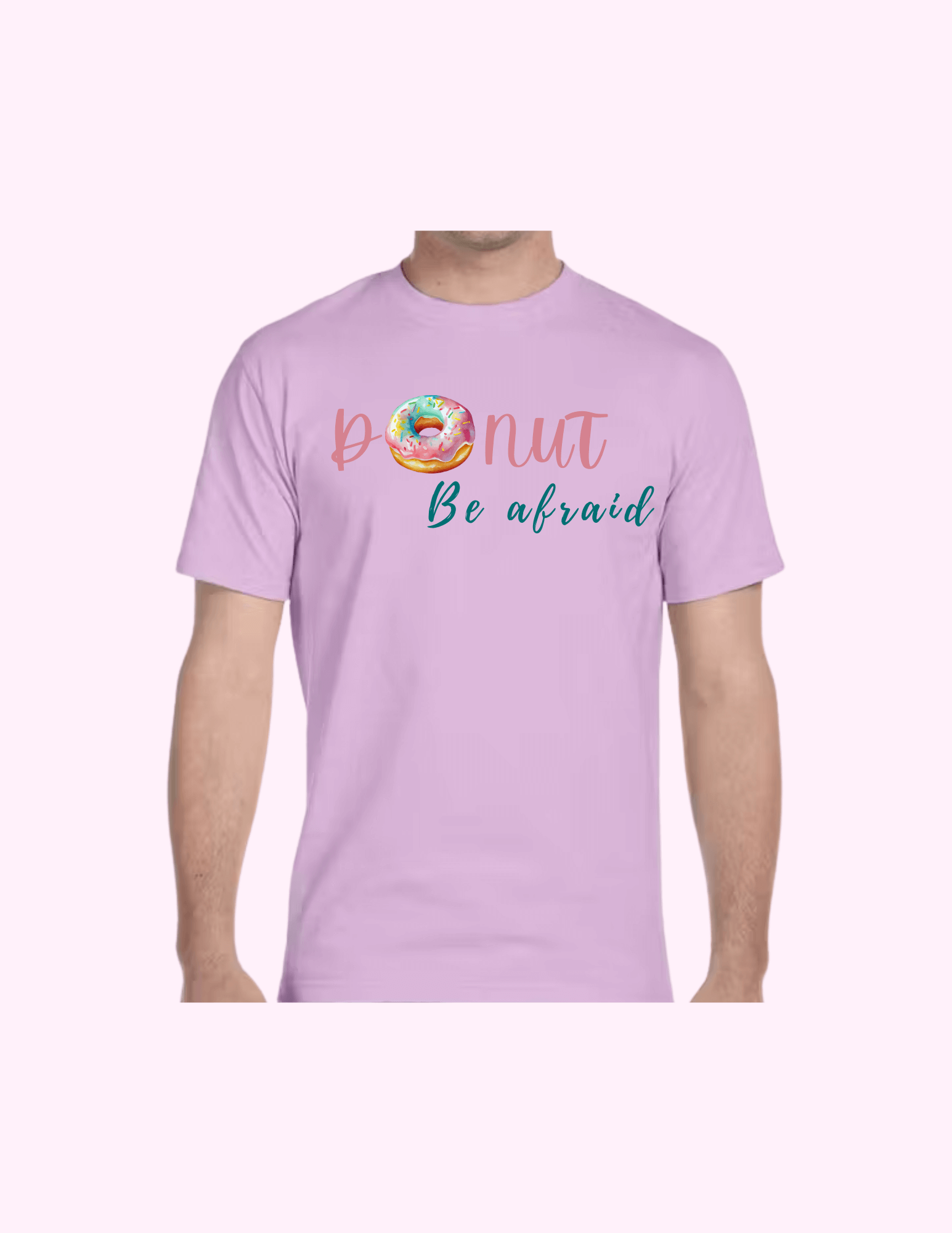 Donut Be Afraid - Adult T-Shirt featuring unique artwork, perfect for personal style and expression.