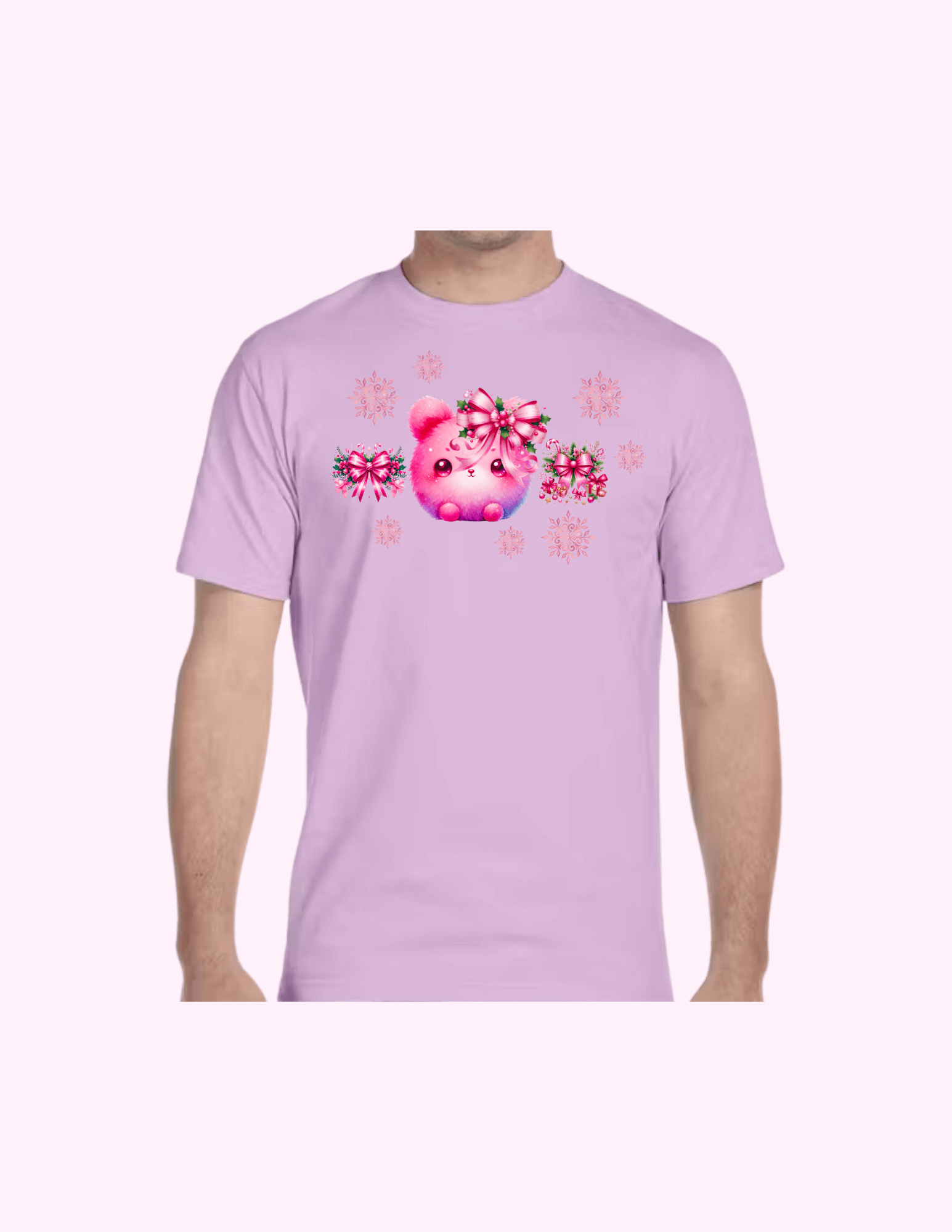 Fluffy Winter Bunny - Adult T-Shirt featuring unique artwork, perfect for personal style and expression.