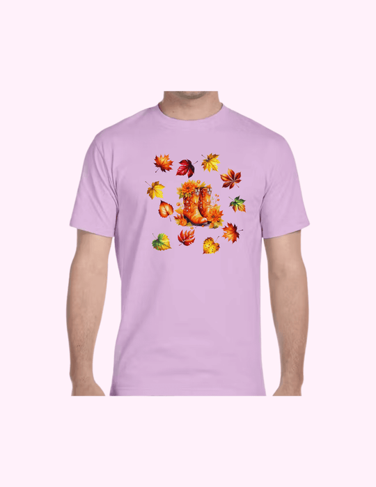 Autumn On Boots - Adult T-Shirt