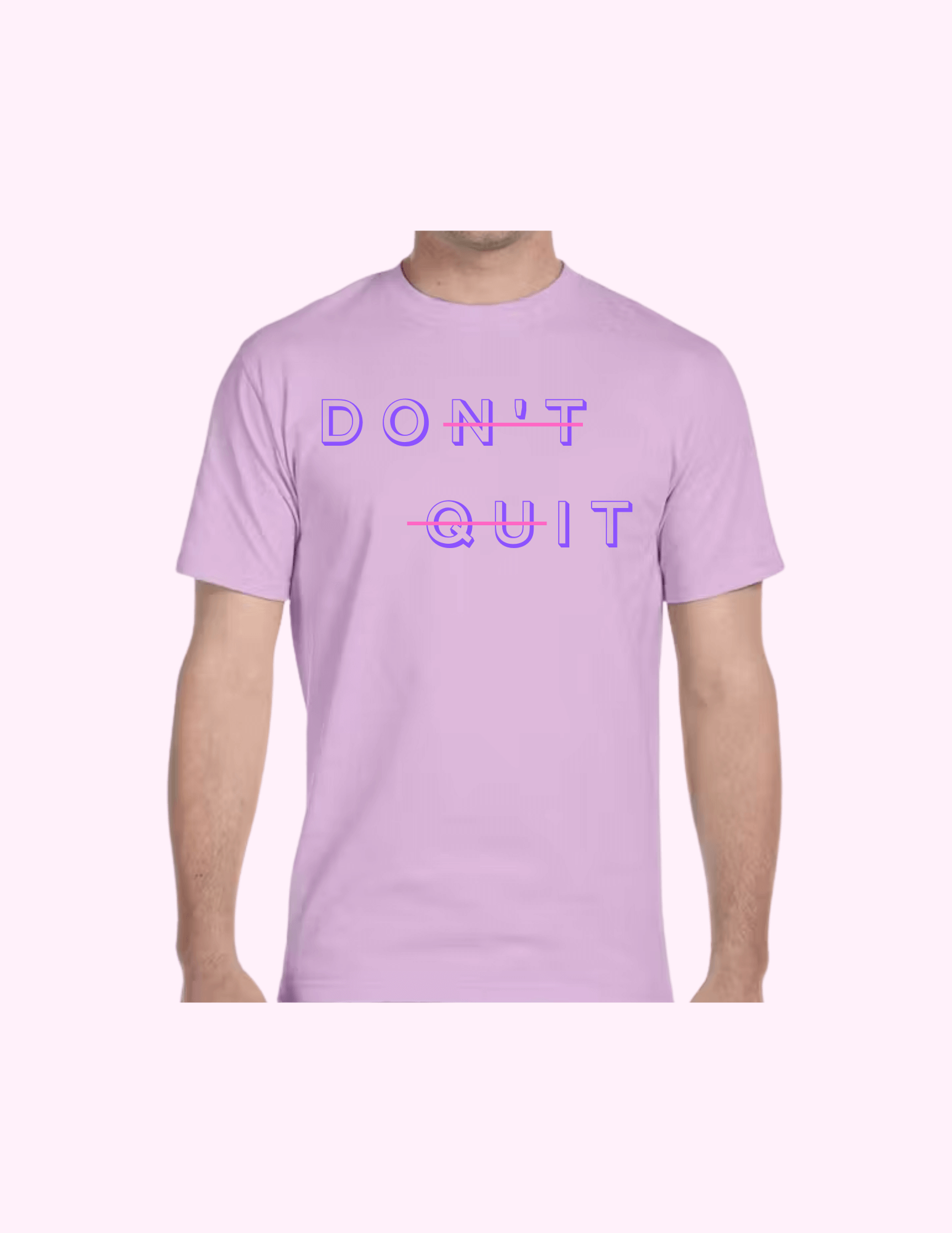 Don't Quit - Adult T-Shirt featuring unique artwork, perfect for personal style and expression.