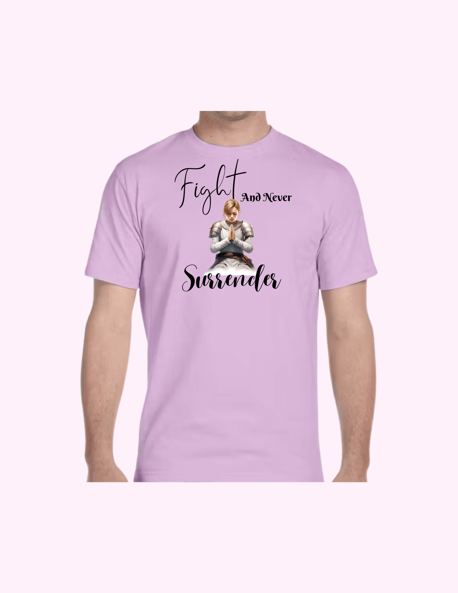 Fight And Never Surrender (Woman) - Adult T-Shirt featuring unique artwork, perfect for personal style and expression.