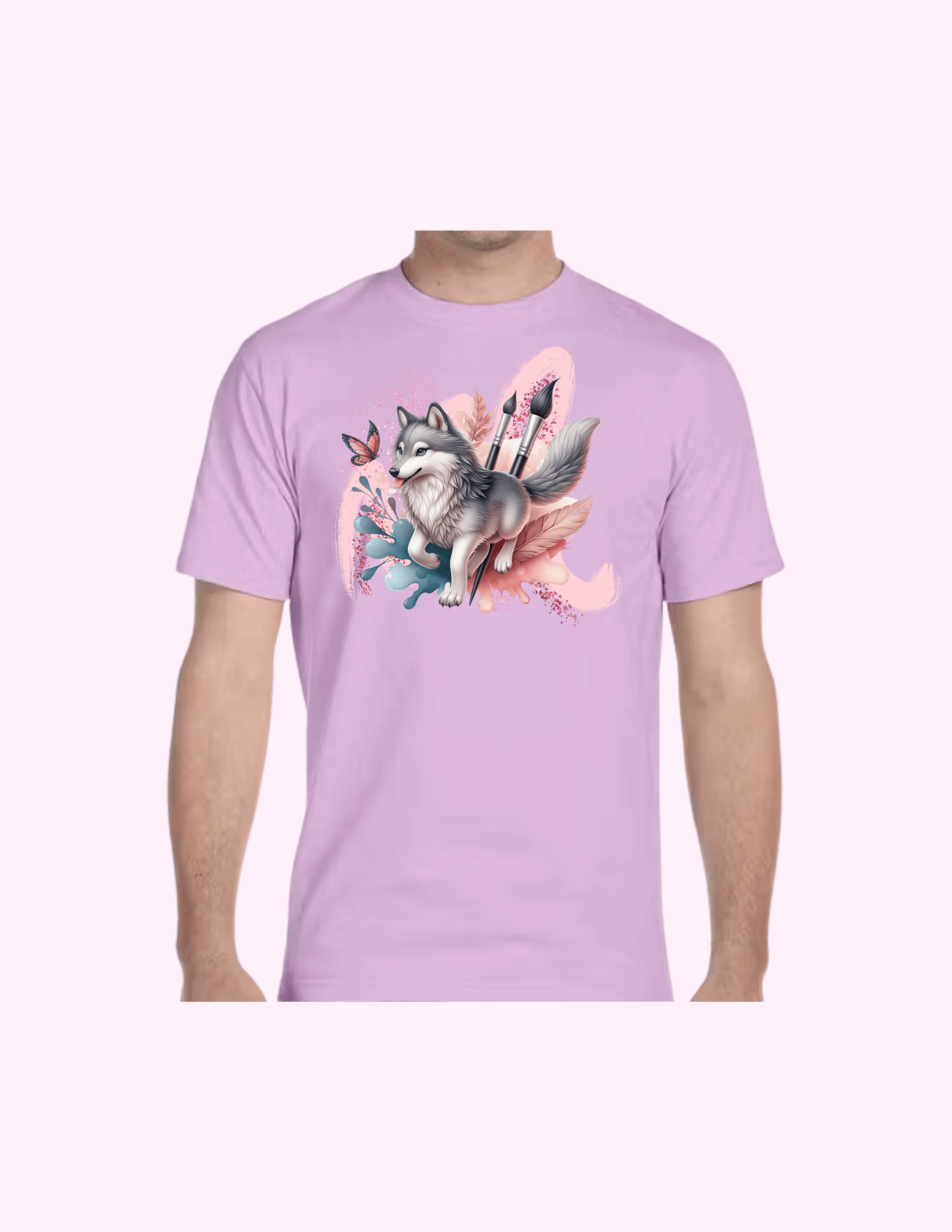 Paint Brush - Adult T-Shirt featuring unique artwork, perfect for personal style and expression.
